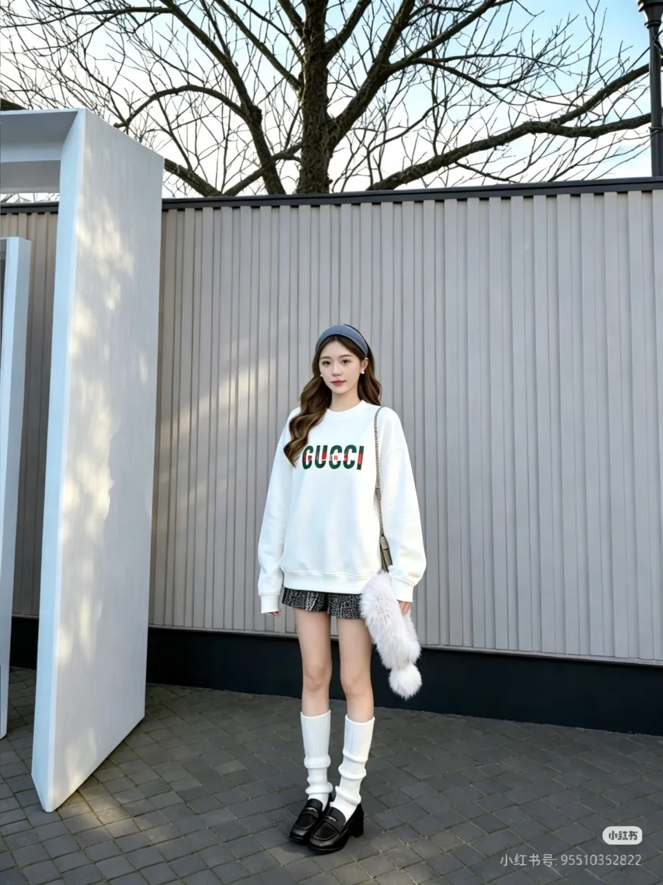 Gucci/Gucci Retro letter crew neck sweatshirt