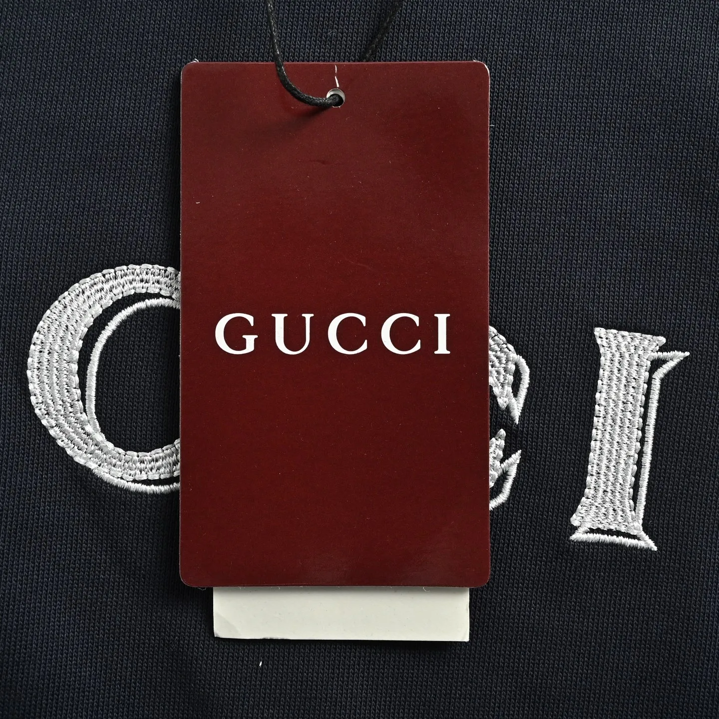 Gucci/Gucci 26ss ghost letter logo embroidered round neck sweatshirt