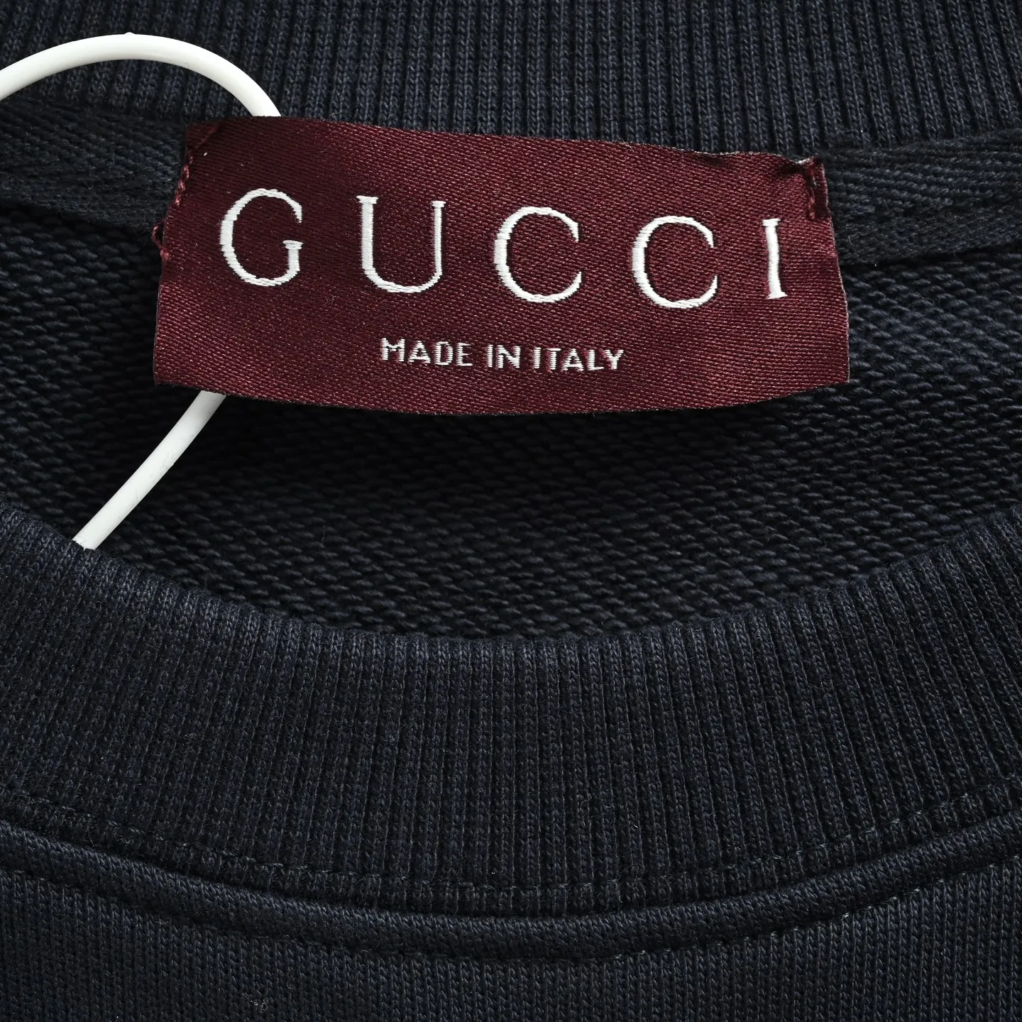 Gucci/Gucci 26ss ghost letter logo embroidered round neck sweatshirt