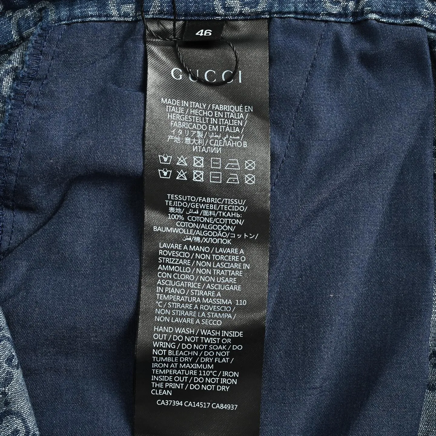 Gucci/Gucci old flower all over printed jacquard trousers