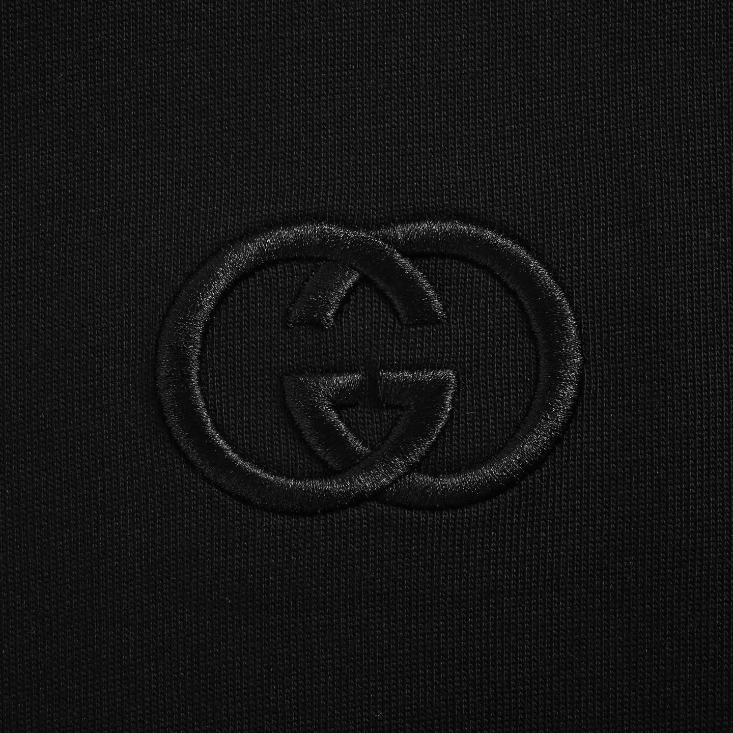 Gucci/Gucci Double G interlocking patch embroidered long-sleeved T-shirt