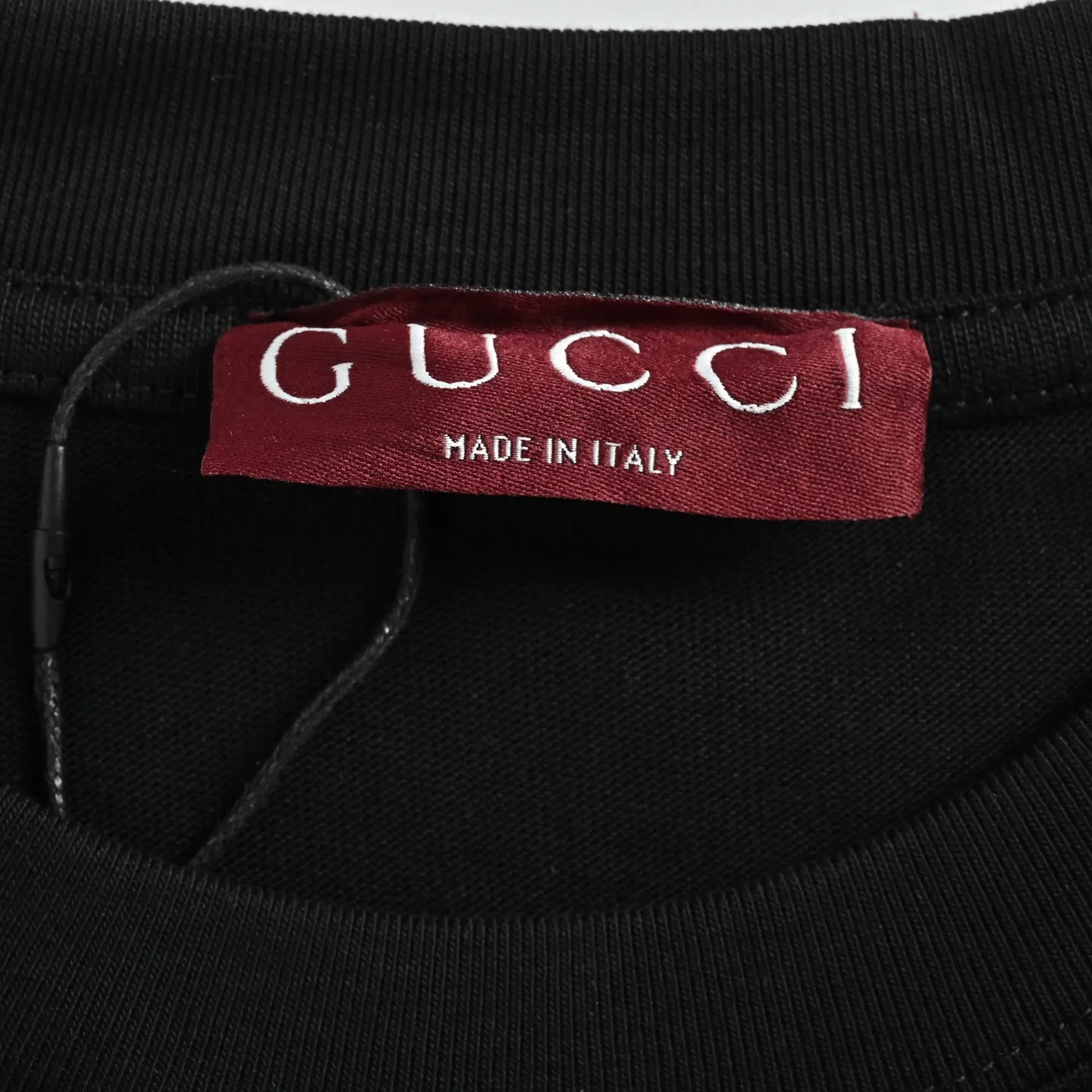 Gucci/Gucci Double G interlocking patch embroidered long-sleeved T-shirt