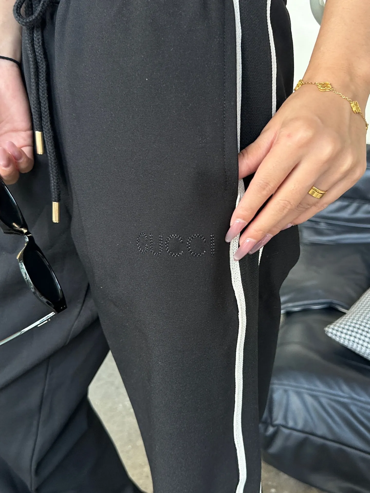Gucci/Gucci 25Fw side webbing letter trousers