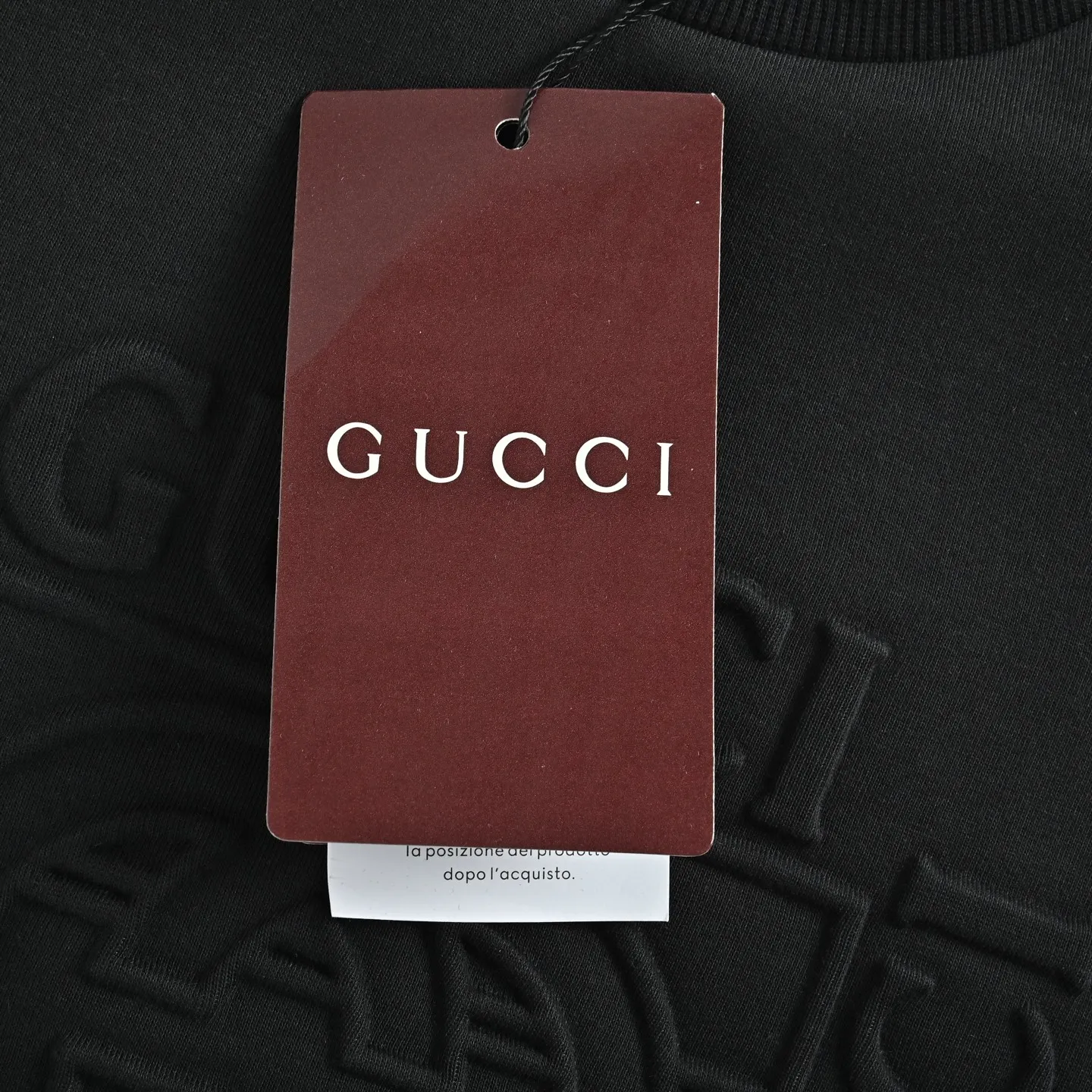 Gucci/Gucci 26Fw double G interlocking letter logo embossed round neck sweatshirt