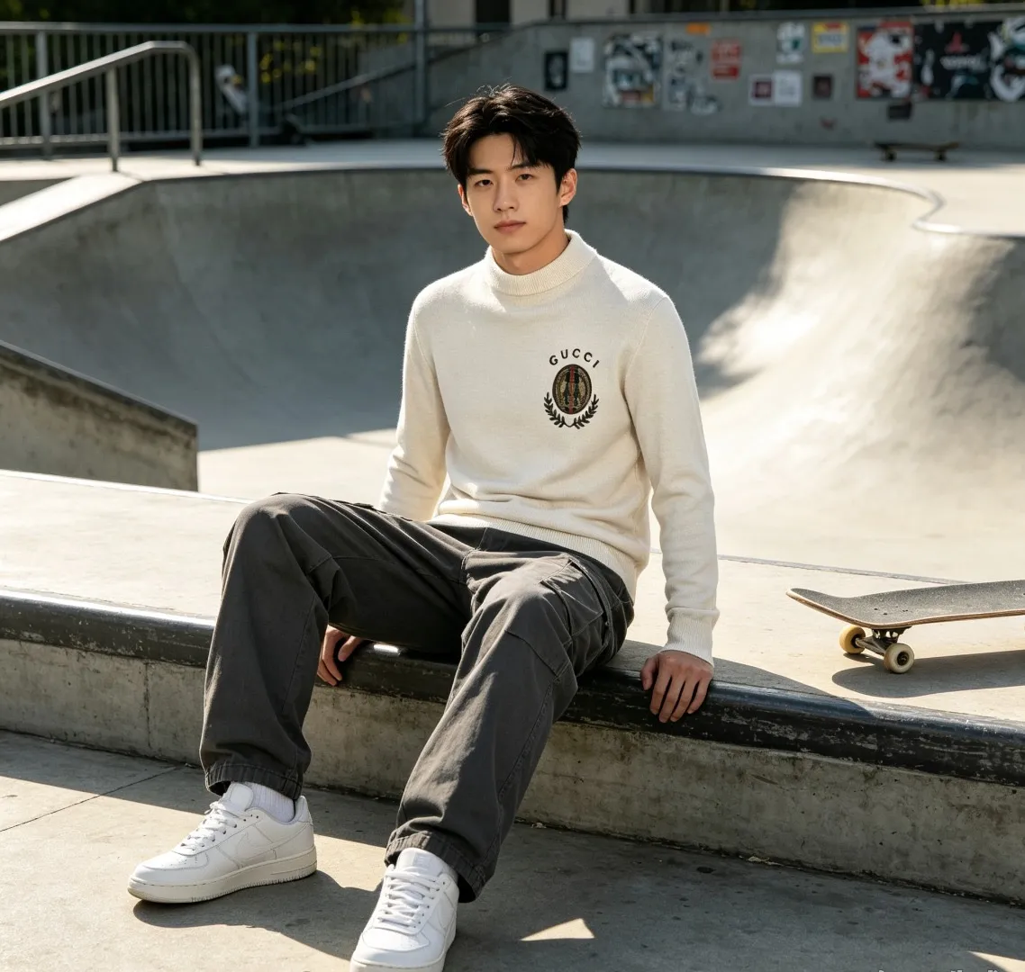 Gucci/Gucci Wheat knight print sweater