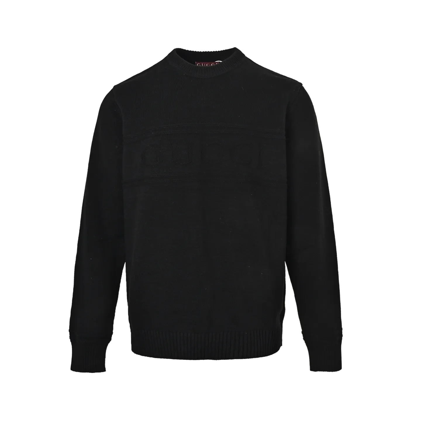 Gucci/Gucci letter jacquard crew neck sweater