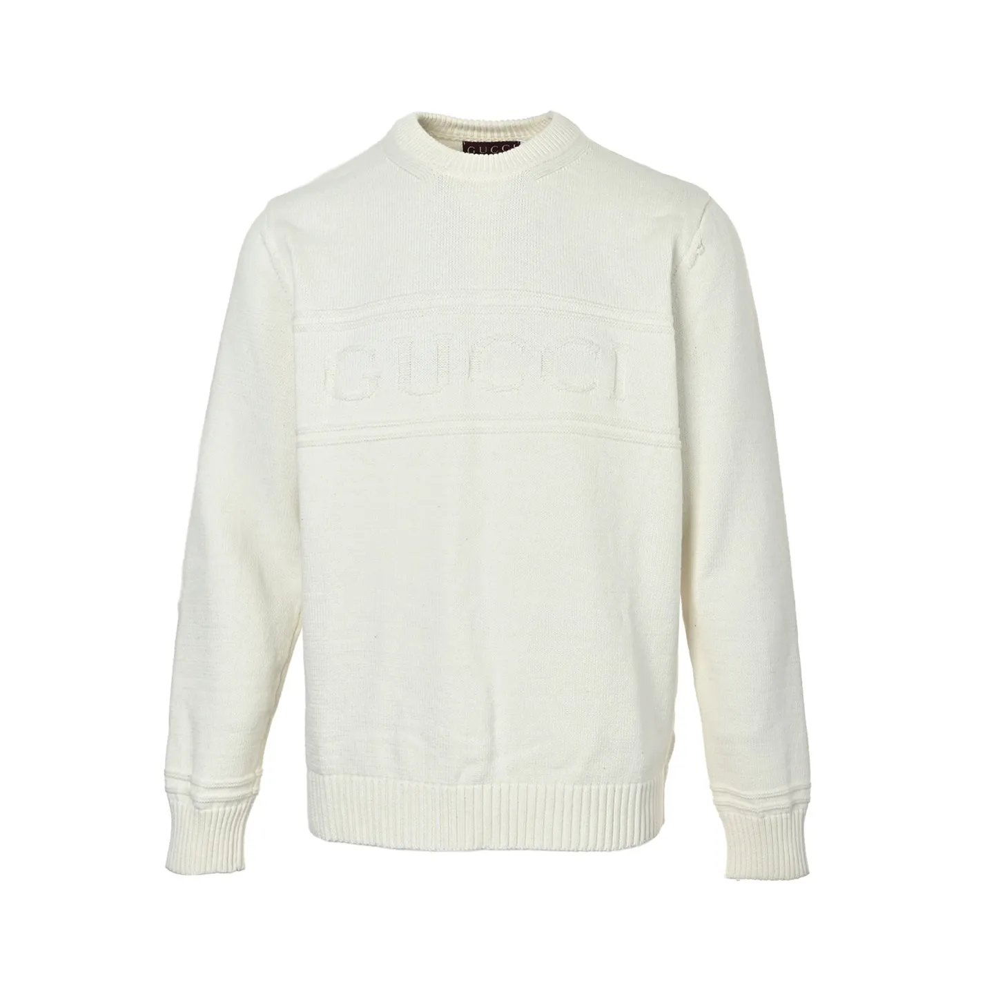 Gucci/Gucci letter jacquard crew neck sweater