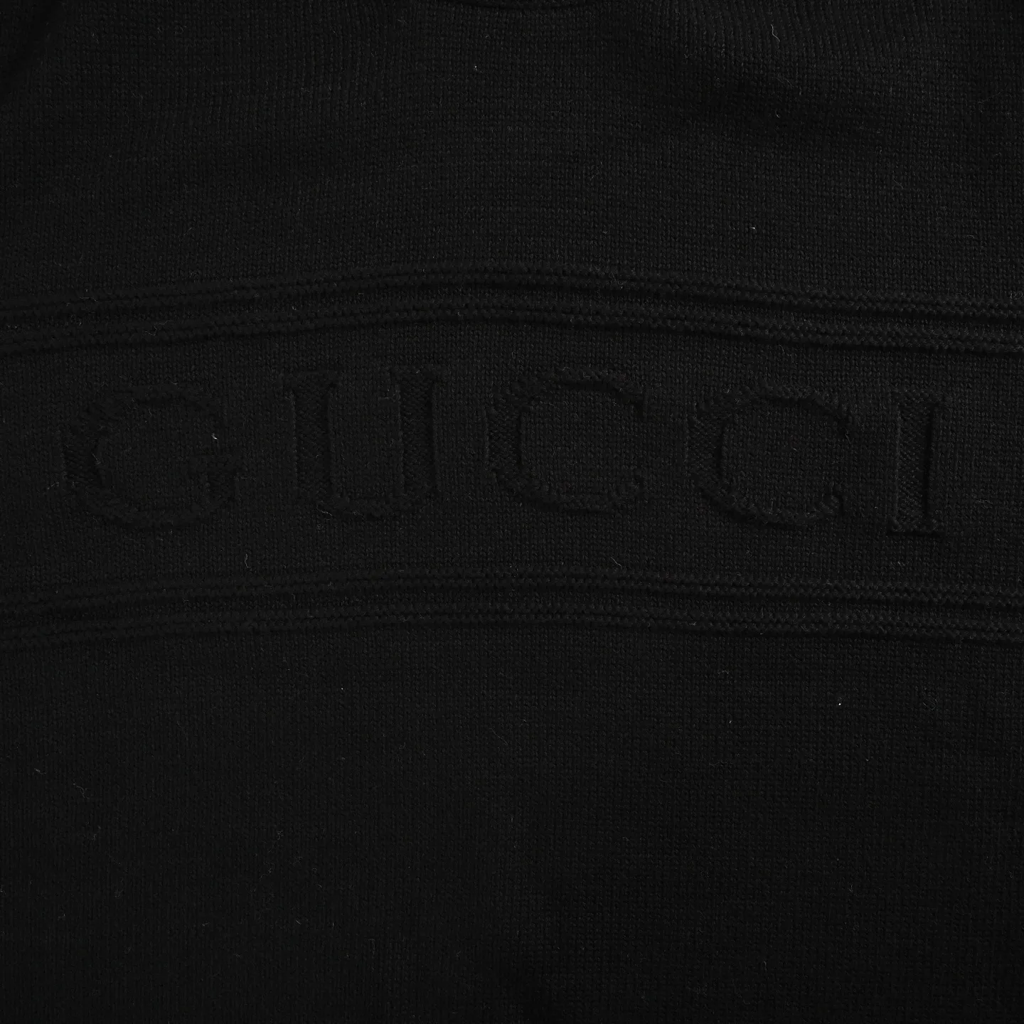 Gucci/Gucci letter jacquard crew neck sweater