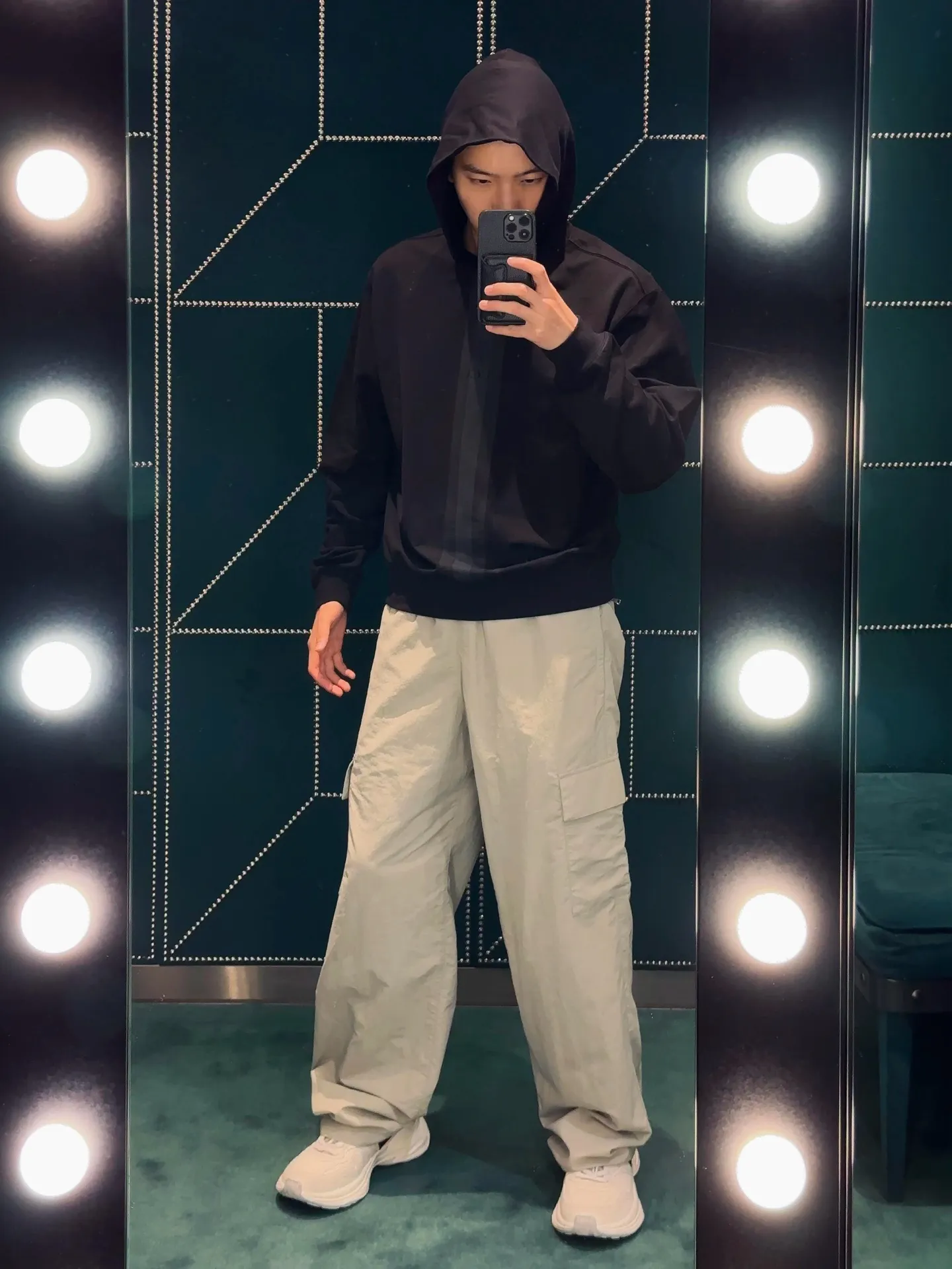 Gucci/Gucci front webbing hooded sweatshirt