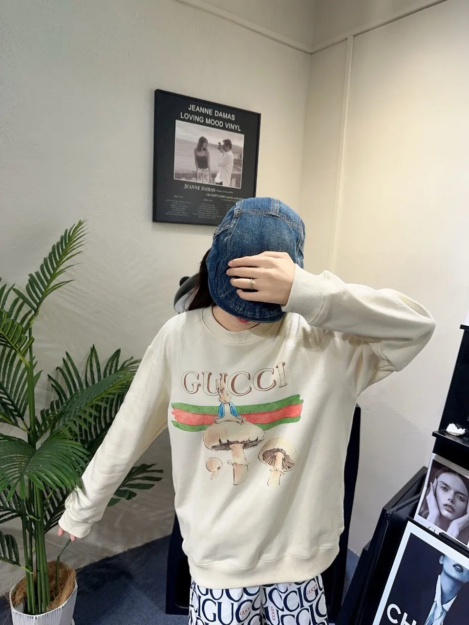 Gucci/Gucci 24Fw fun cartoon print crew neck sweatshirt