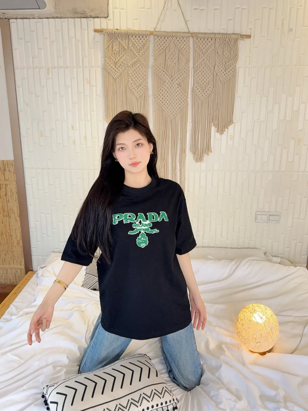 Prada/ 25ss Green logo