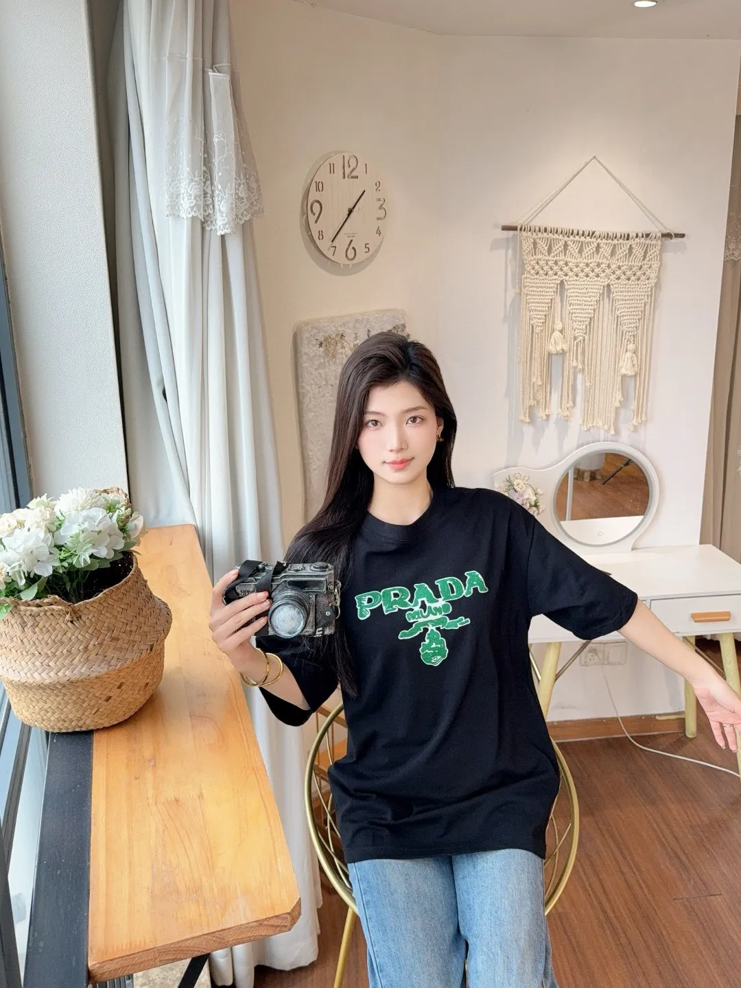 Prada/ 25ss Green logo