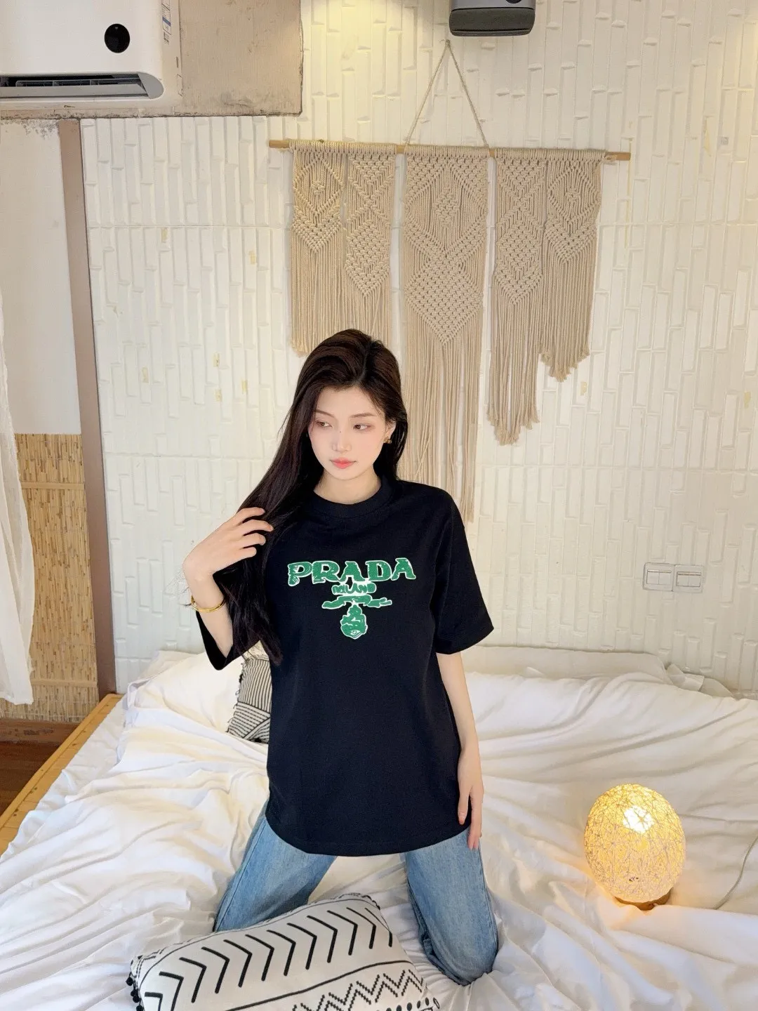 Prada/ 25ss Green logo