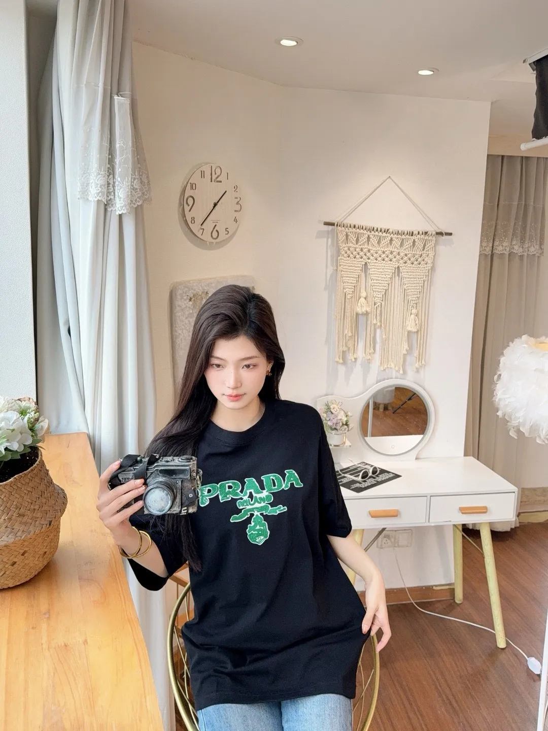 Prada/ 25ss Green logo