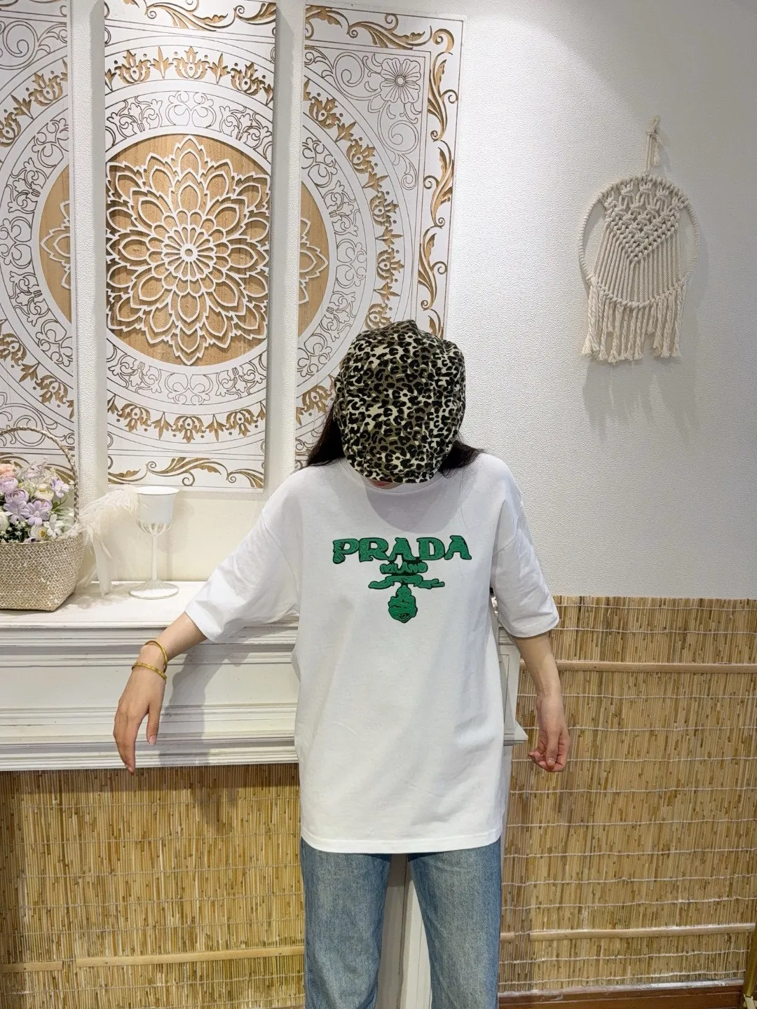 Prada/ 25ss Green logo