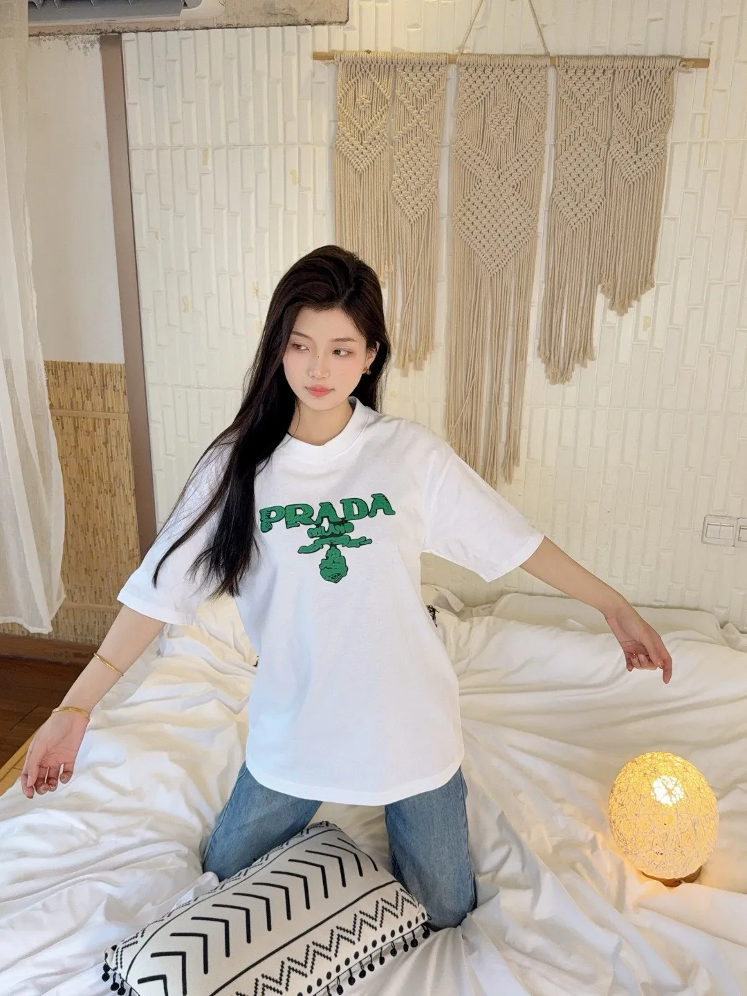 Prada/ 25ss Green logo