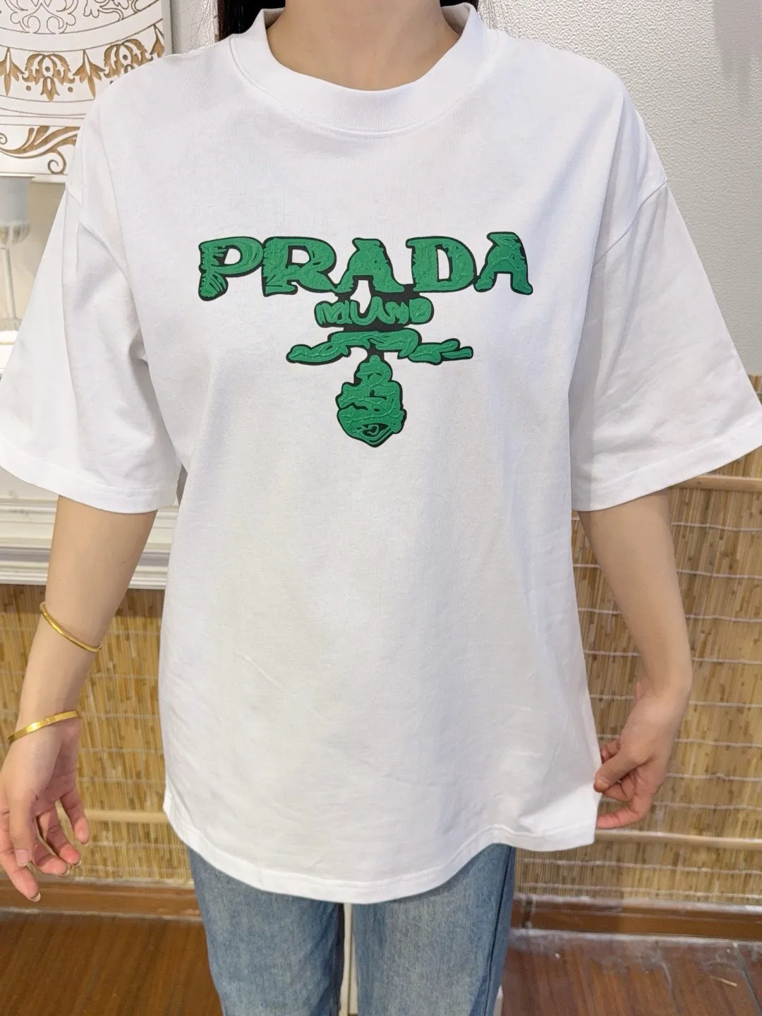Prada/ 25ss Green logo