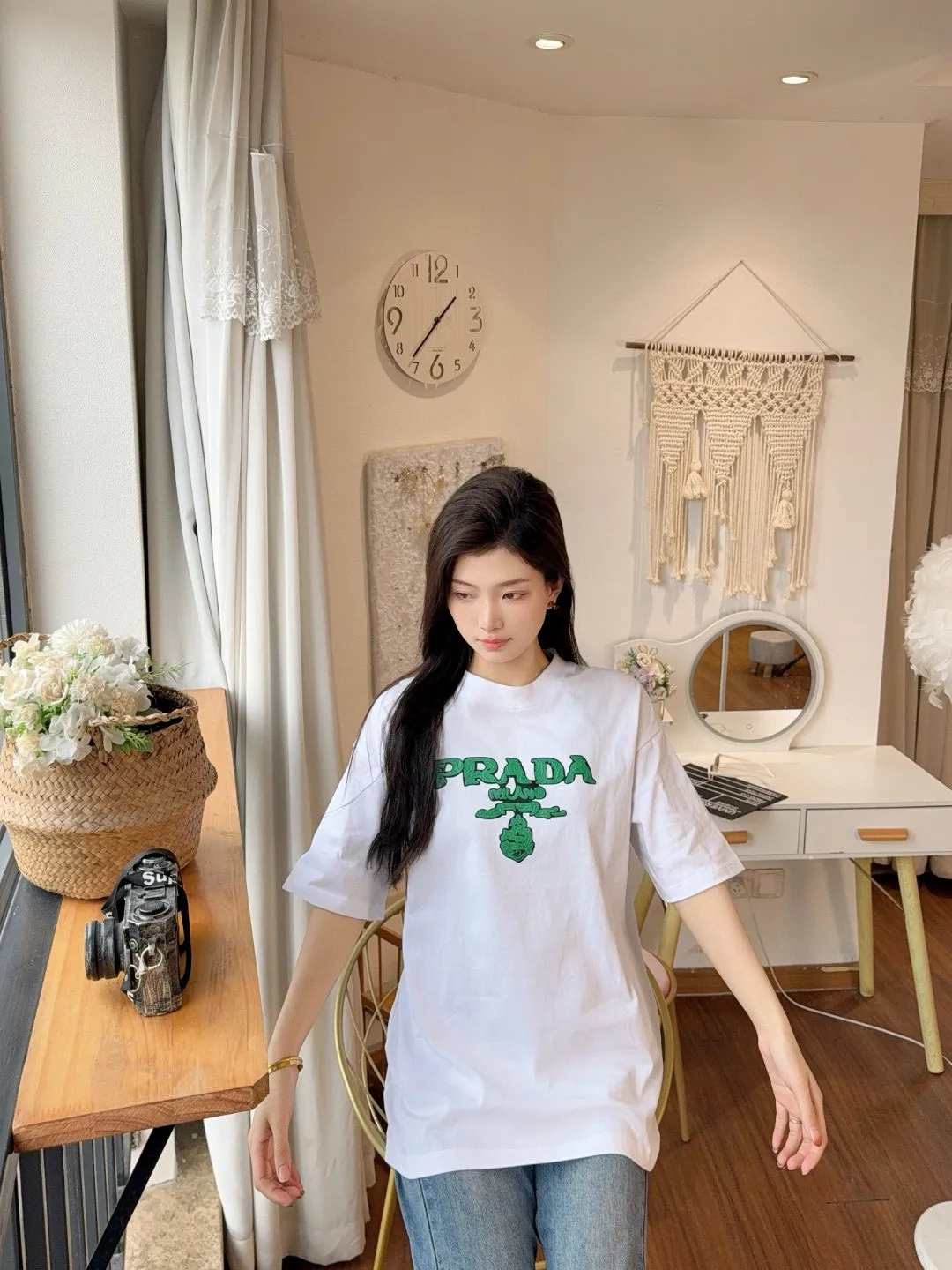 Prada/ 25ss Green logo