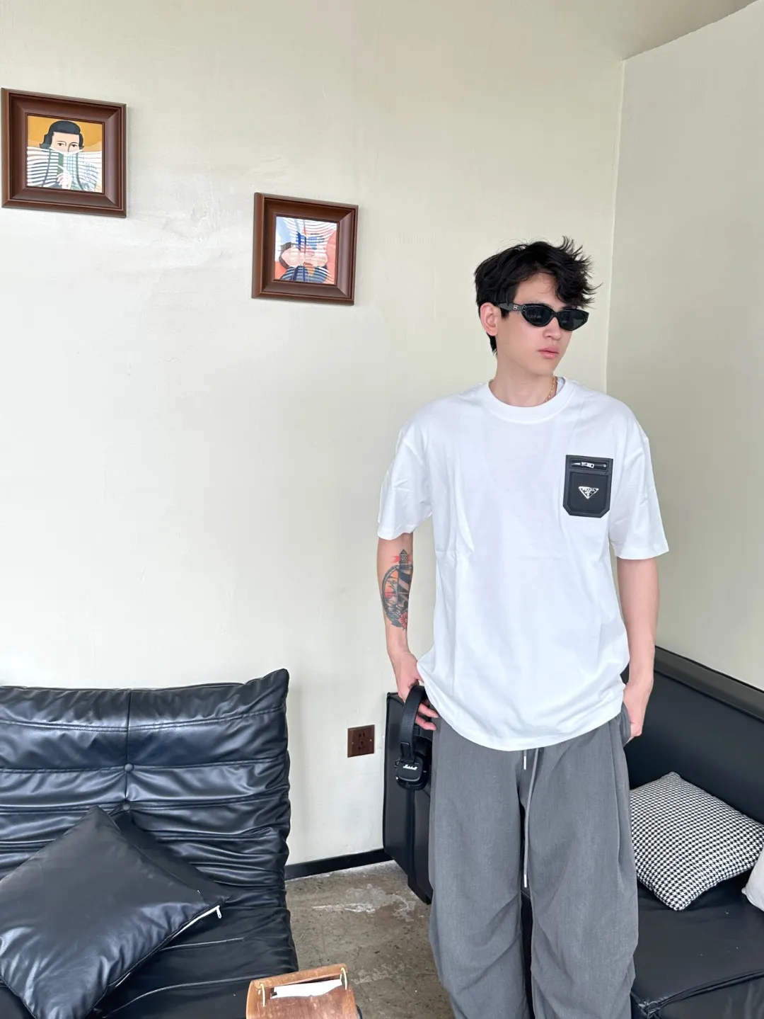 Prada/ 25ss Genuine Leather