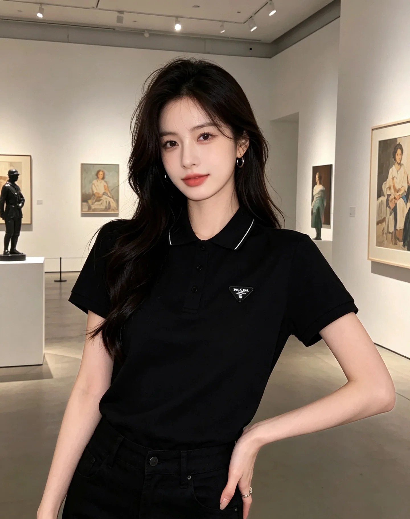 Prada/ Classic Logo Polo