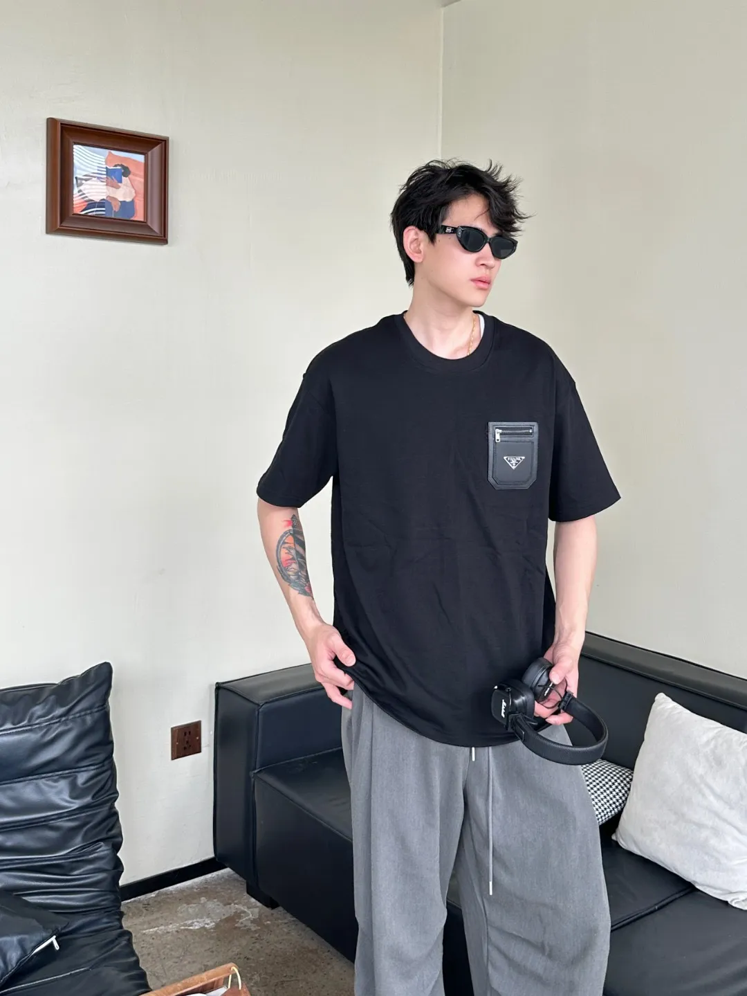 Prada/ 25ss Genuine Leather