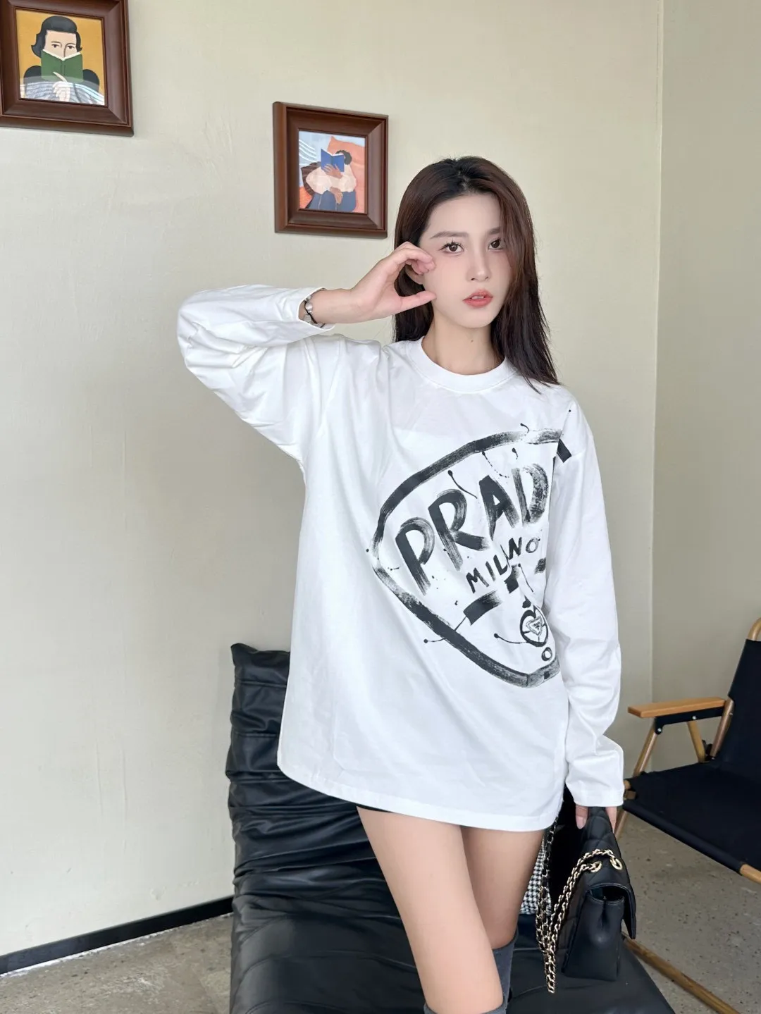 Prada/ 25Fw logo T