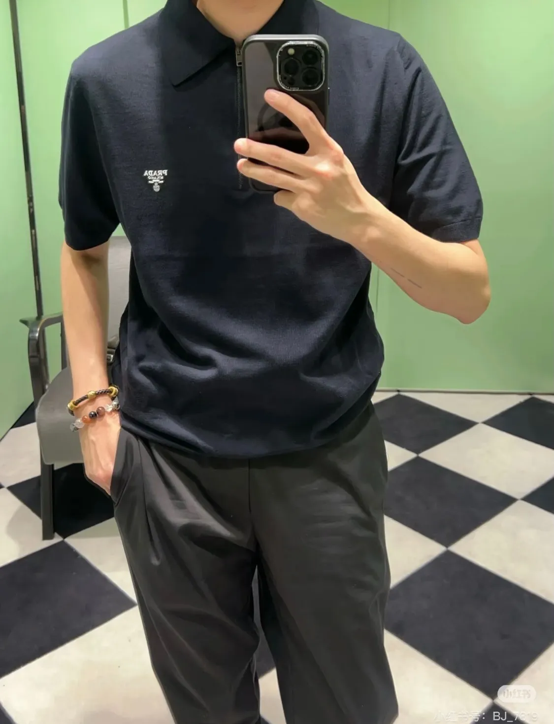 Prada/ 25ss logo Polo