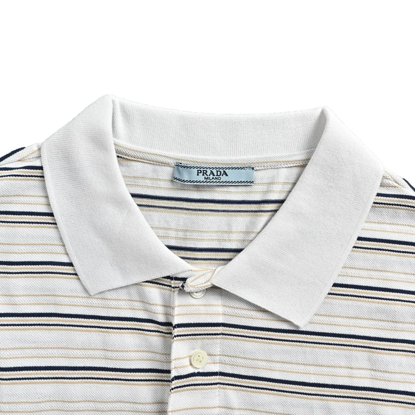 Prada/ Black White Polo