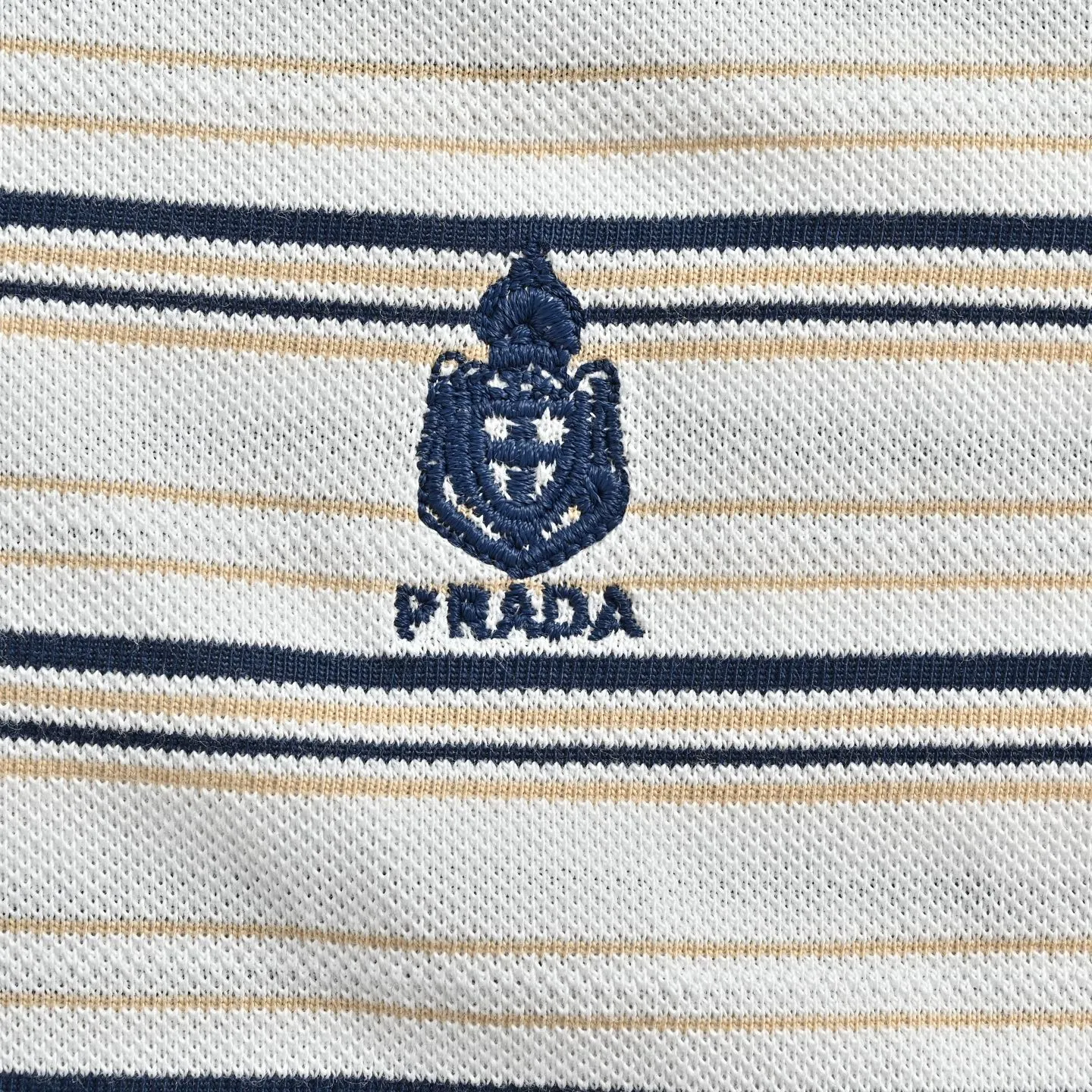 Prada/ Black White Polo