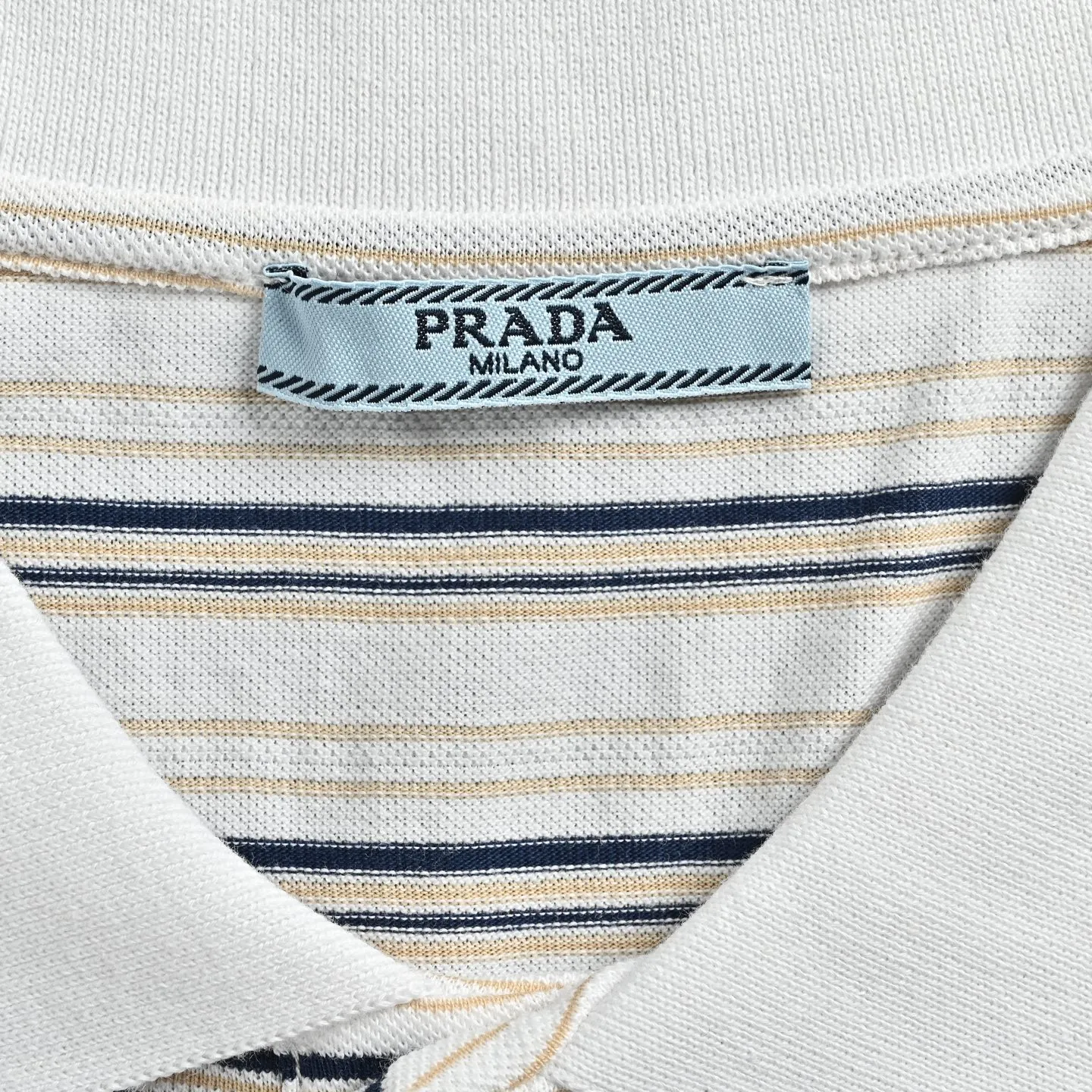 Prada/ Black White Polo