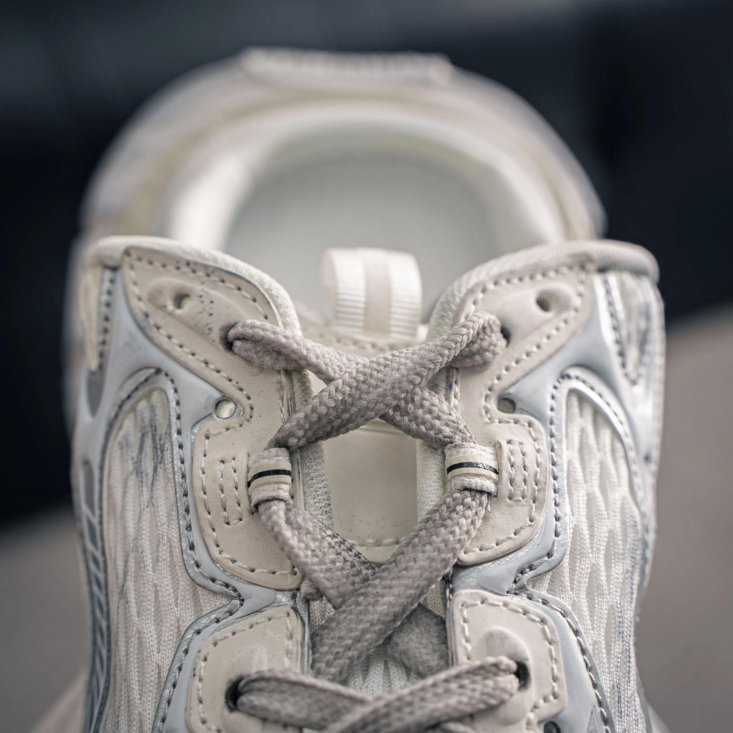 # Balenciaga 3XL Fishnet Lace-Up Low-Top Chunky Sneakers 3XL Running Shoes Tra Trainer