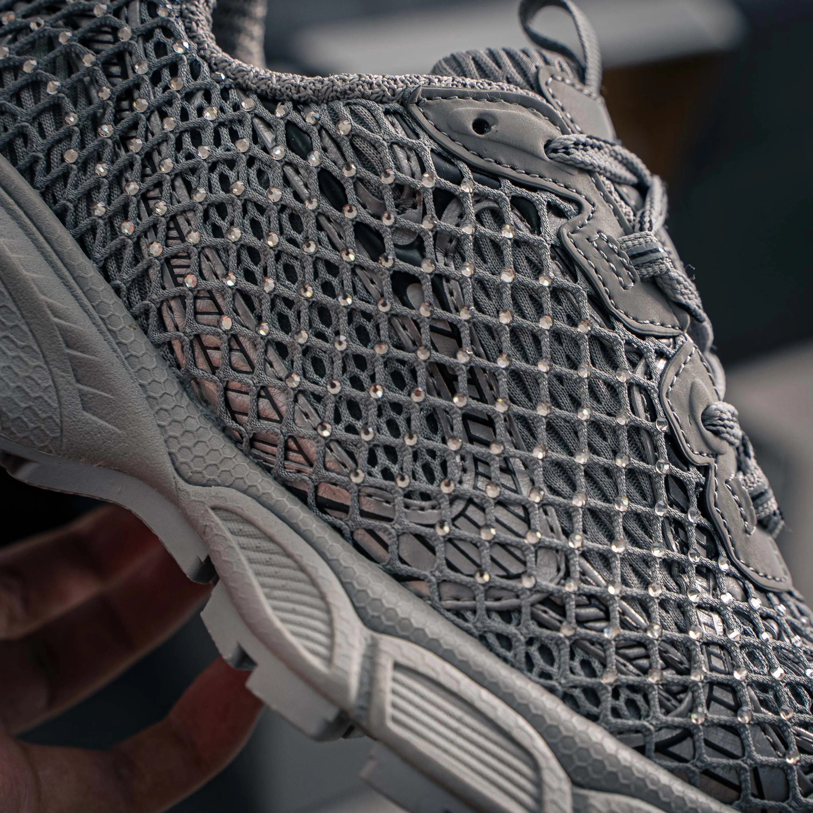 # Balenciaga 3XL Fishnet Lace-Up Low-Top Chunky Sneakers 3XL Running Shoes Tra Trainer