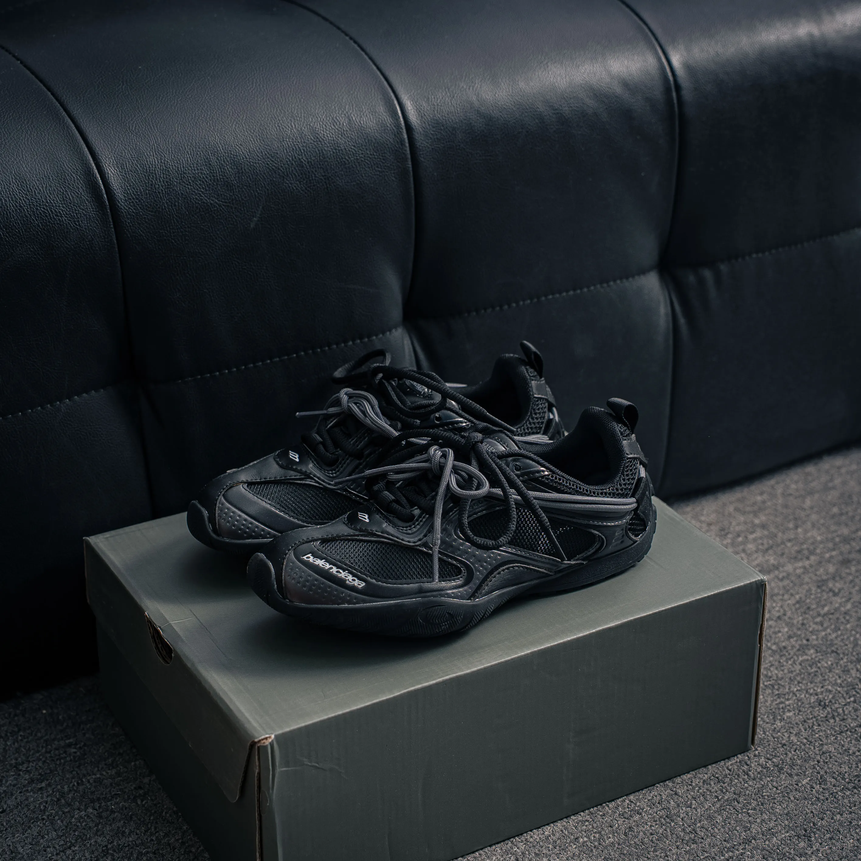 BALENCIAGA Radar Mesh Shoes 2026 Radar Gradient Lines Low-Top Sneakers， ，