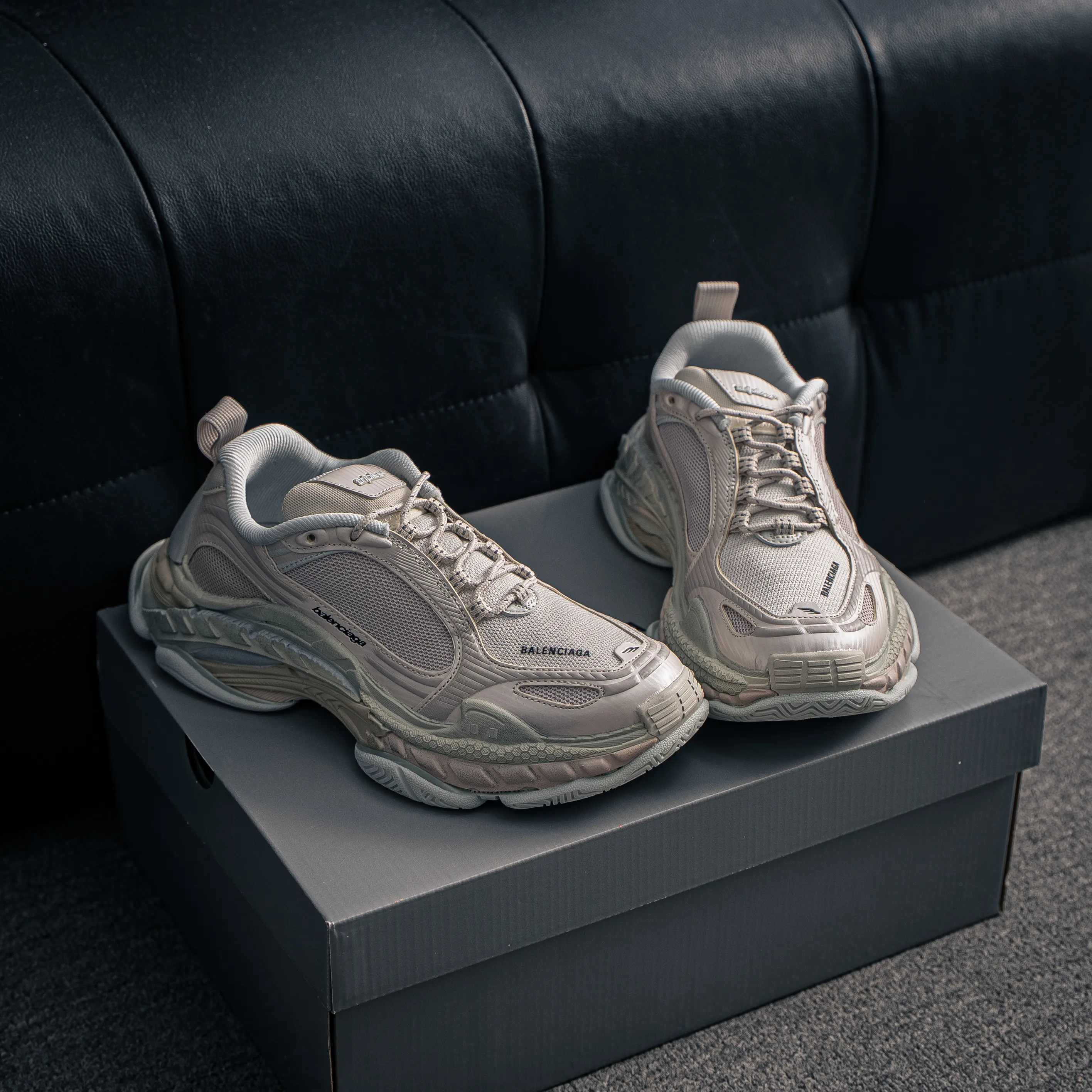 # Triple S 2 Platform Sole Lace-Up Low-Top Chunky Sneakers Shoes Shoes EVA Shoes MD Non-Slip