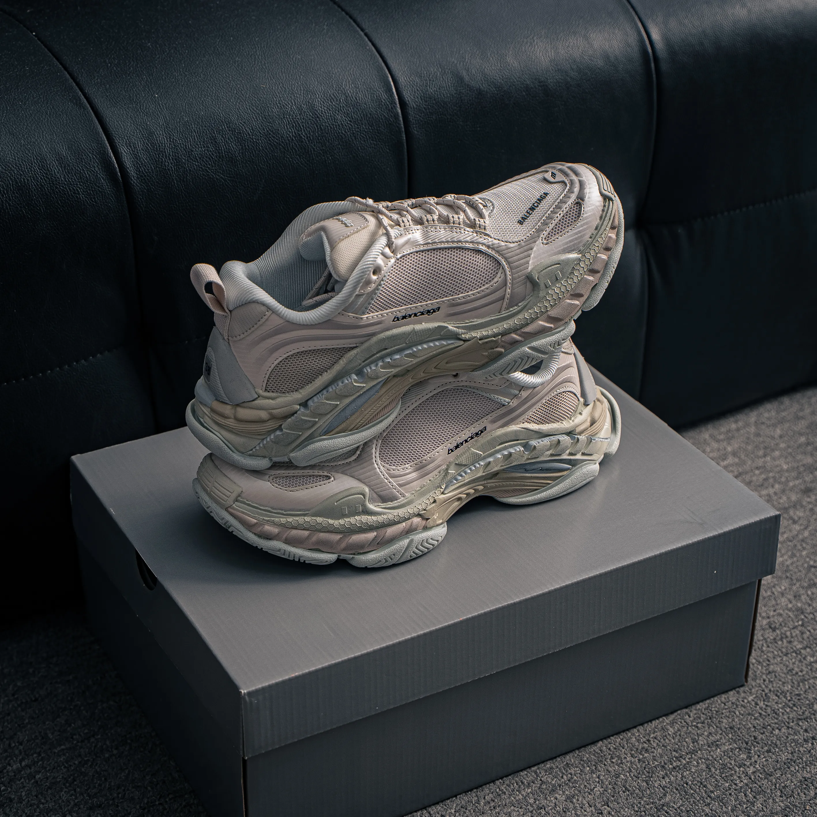 # Triple S 2 Platform Sole Lace-Up Low-Top Chunky Sneakers Shoes Shoes EVA Shoes MD Non-Slip