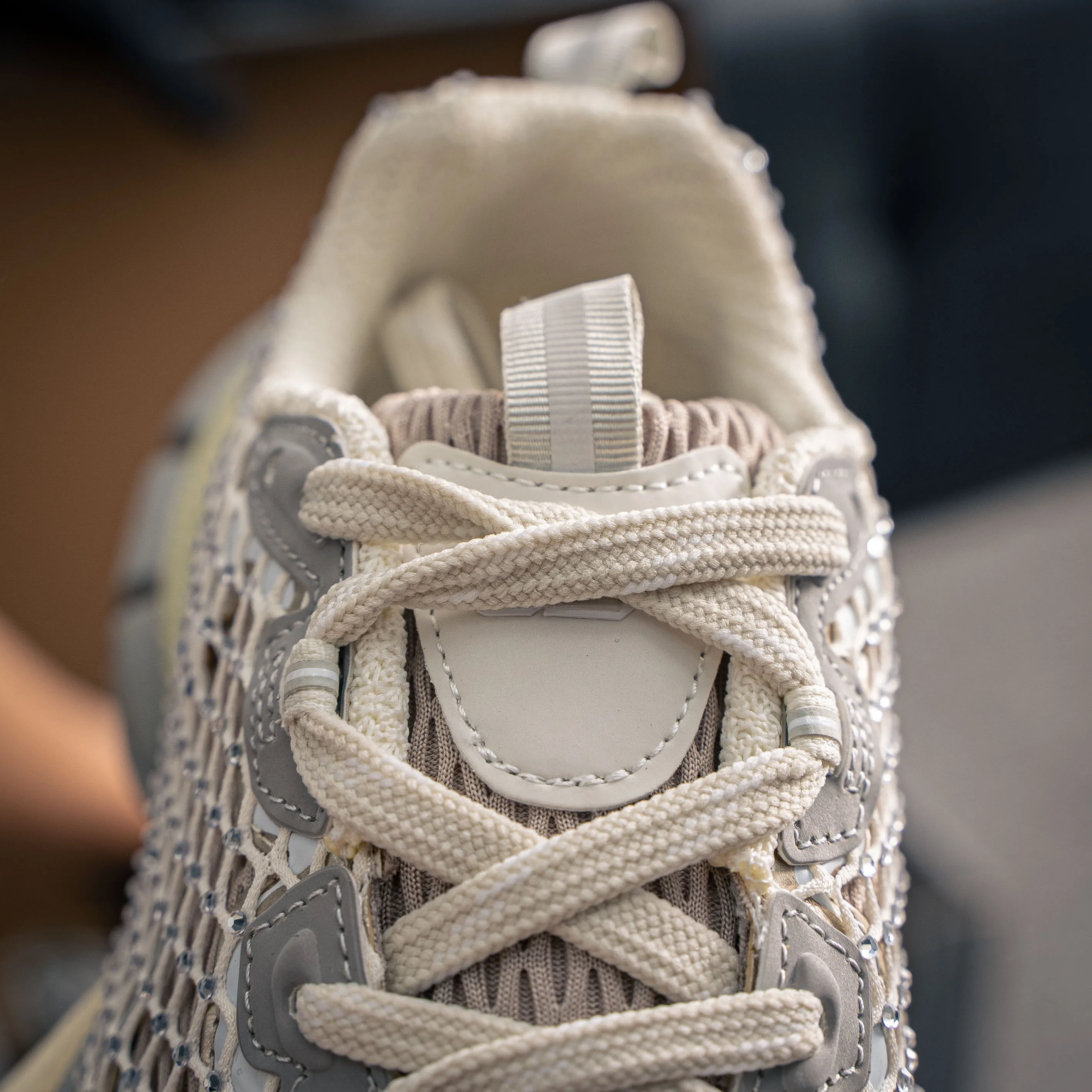 # Balenciaga 3XL Fishnet Lace-Up Low-Top Chunky Sneakers 3XL Running Shoes Tra Trainer