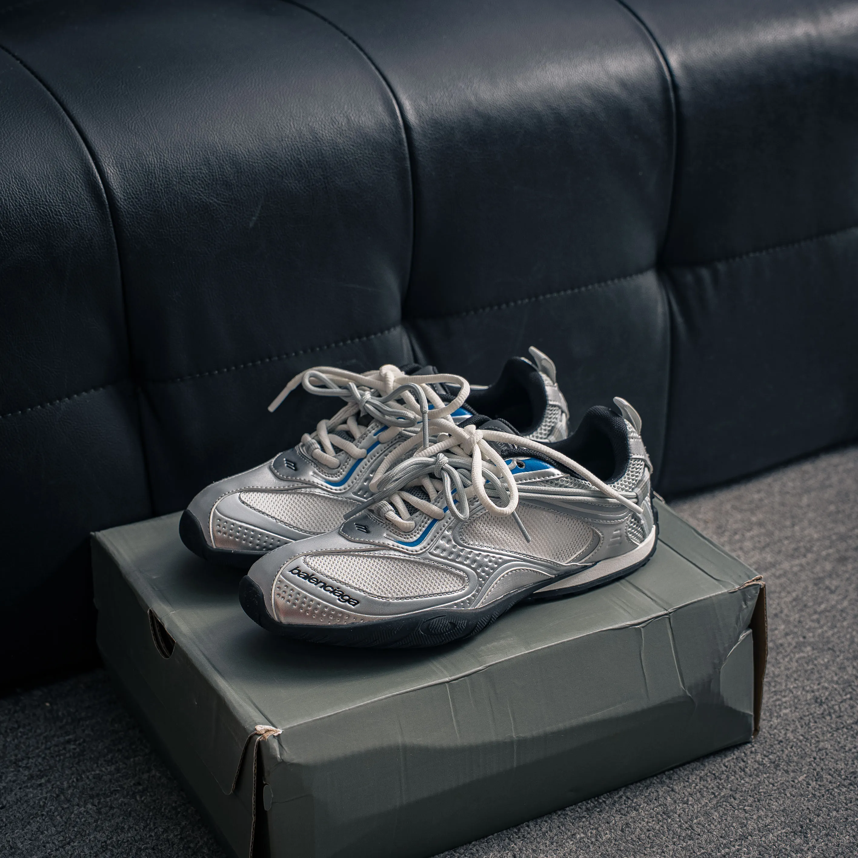 BALENCIAGA Radar Mesh Shoes 2026 Radar Gradient Lines Low-Top Sneakers， ，