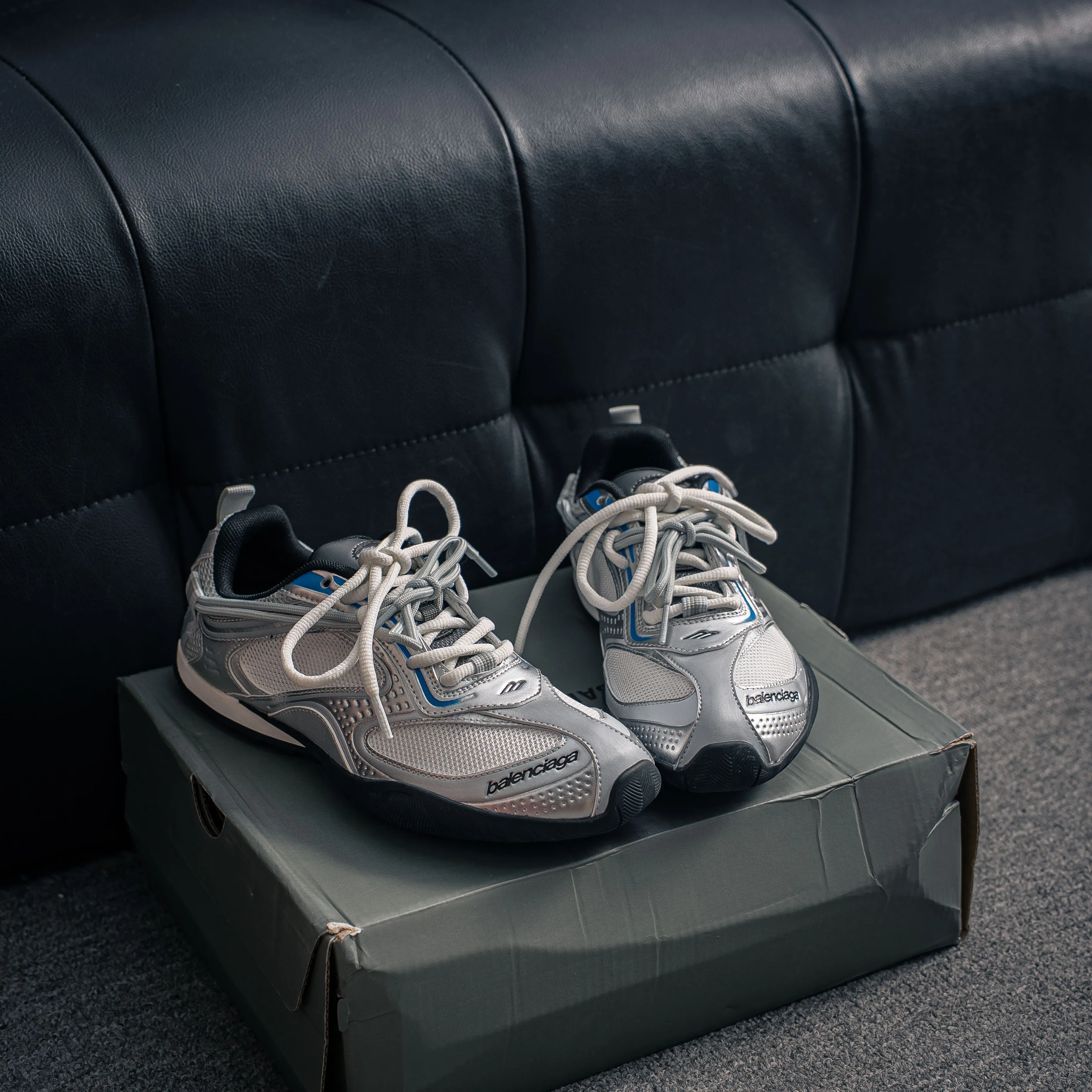 BALENCIAGA Radar Mesh Shoes 2026 Radar Gradient Lines Low-Top Sneakers， ，