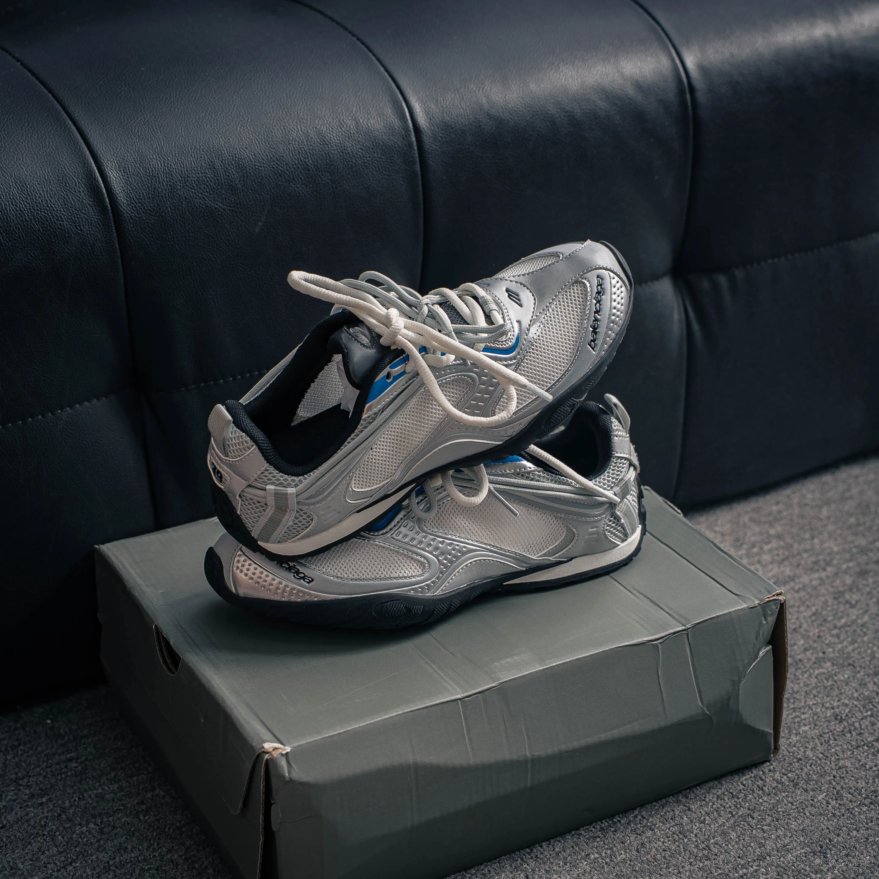 BALENCIAGA Radar Mesh Shoes 2026 Radar Gradient Lines Low-Top Sneakers， ，