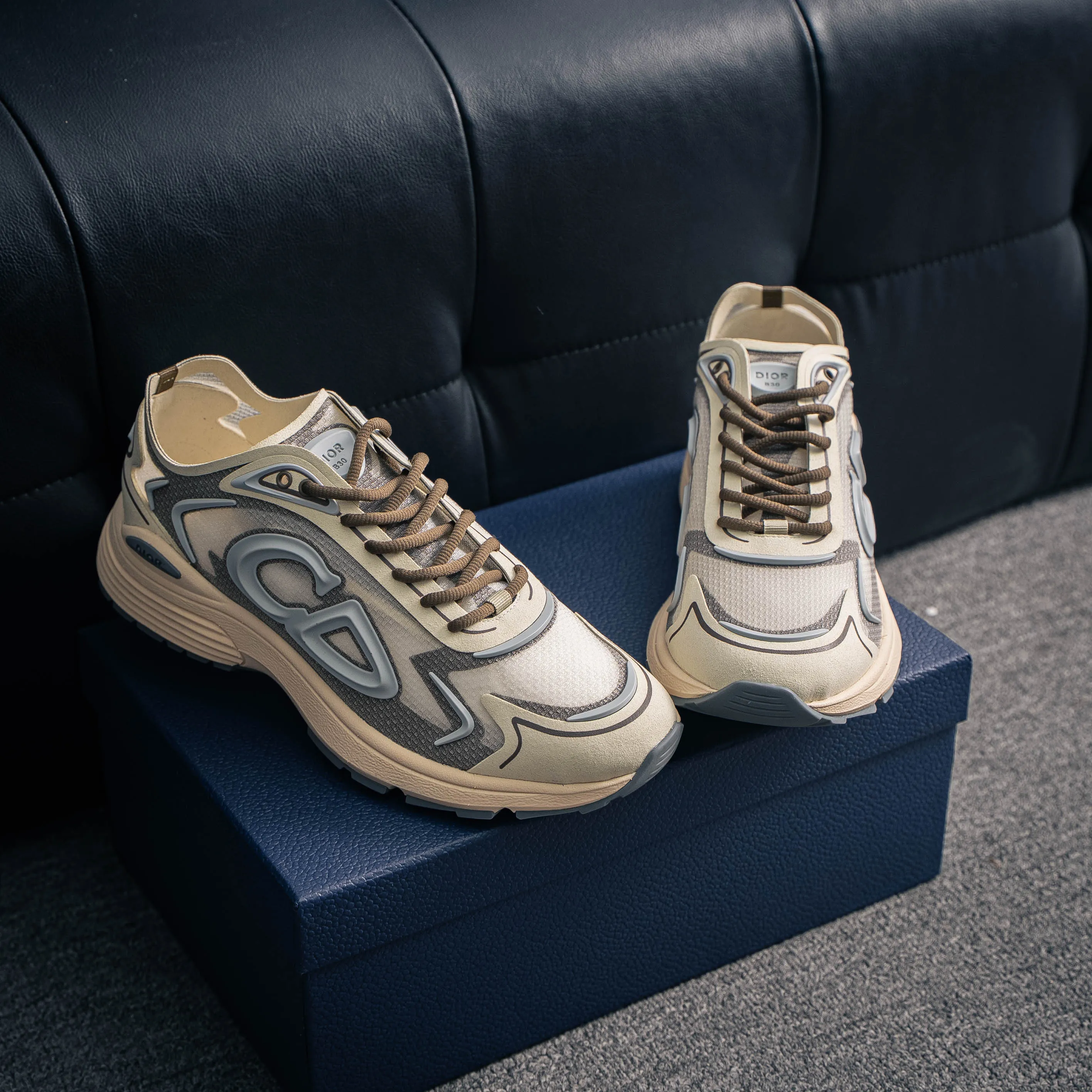 #J 【38-48】 Dior B 30Series Premium Genuine Leather Versatile ： Cowhide Leather+ Ob