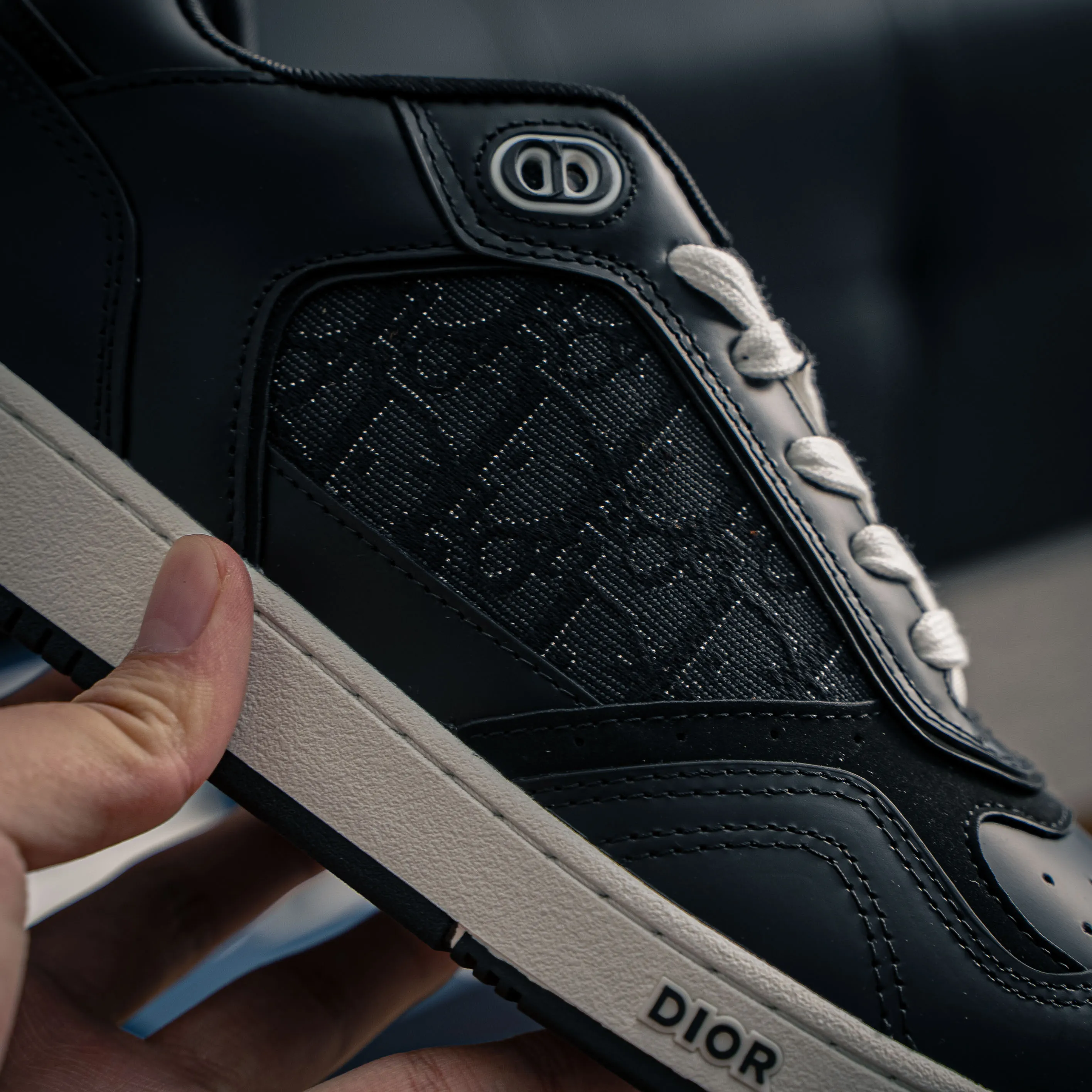 # B 27 Sneakers Di*r Classic B 27 Series Cowhide Leather “CD Icon” Shoes TPUShoes Shoes Shoes