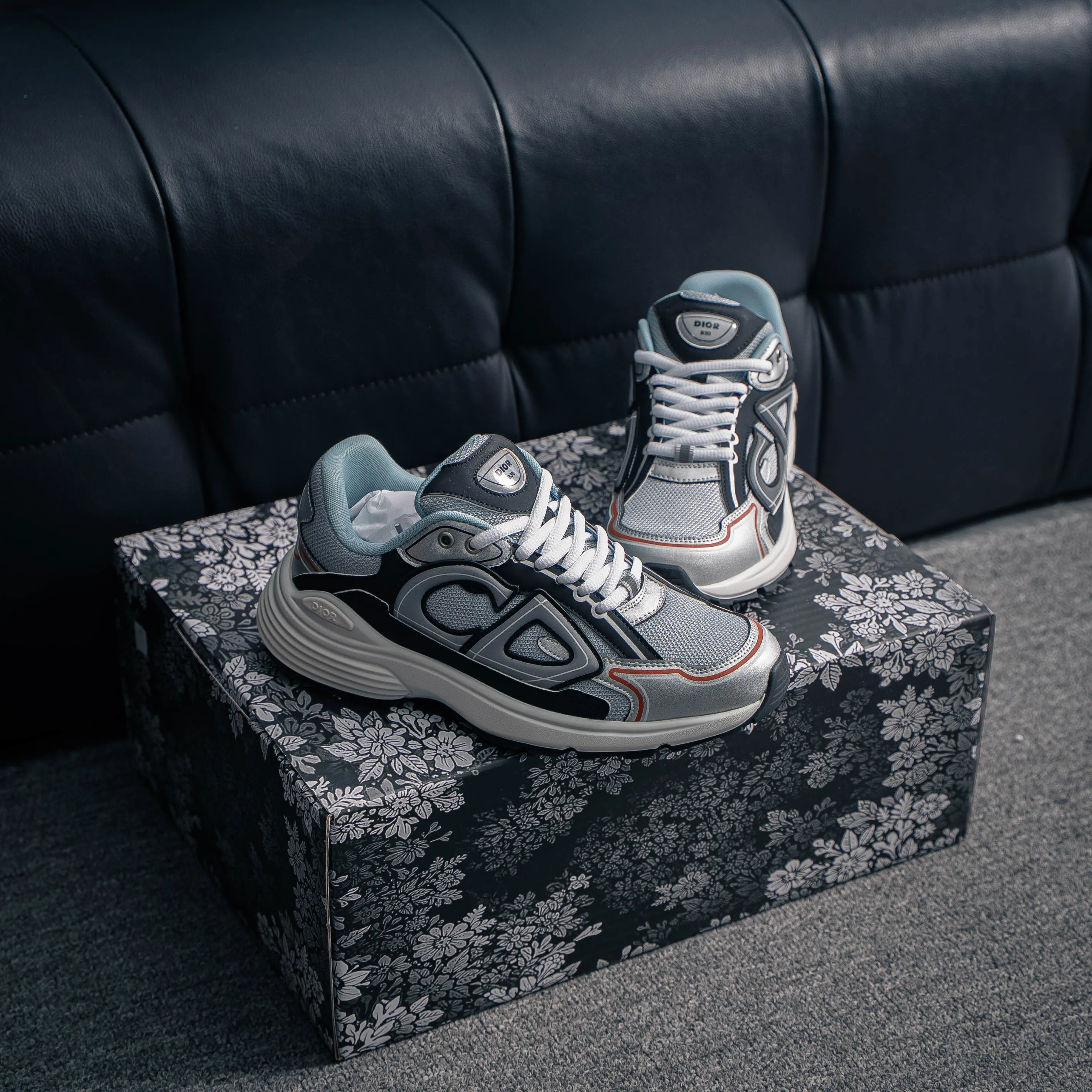 【YS 】 Premium Dior Homme B 22 Shoes +3M + ✦ +3M + ， ✦Shoes Logo ，3M