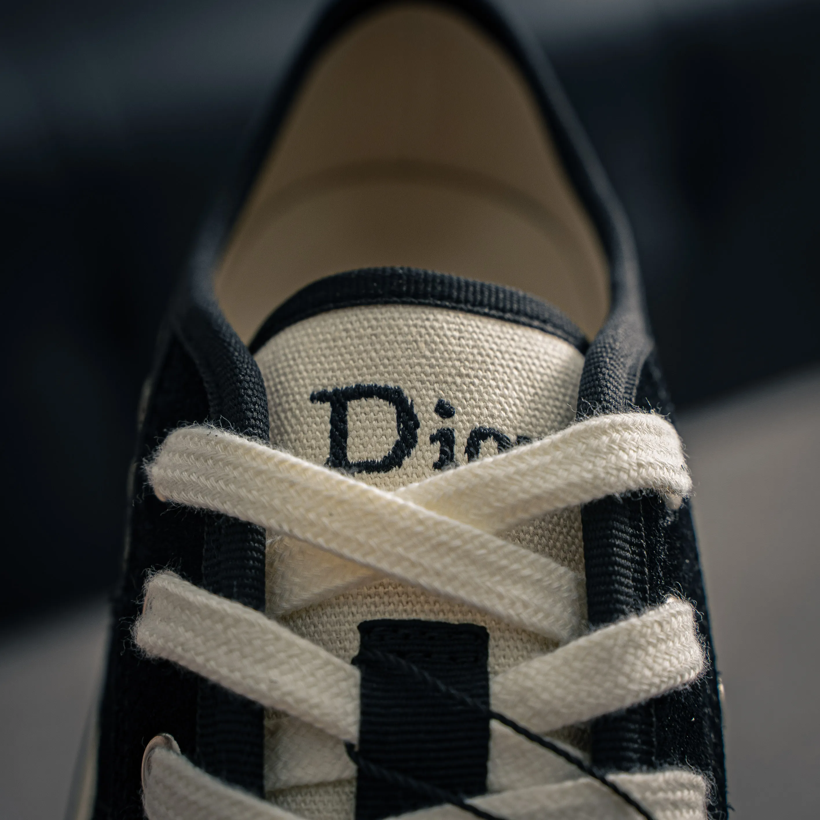# DIOR Hooper Lace-Up Low-Top Canvas Shoes Classic ✨ Dior Walk’n’Dior Low-Top Canvas Shoes Retro Oblique Black