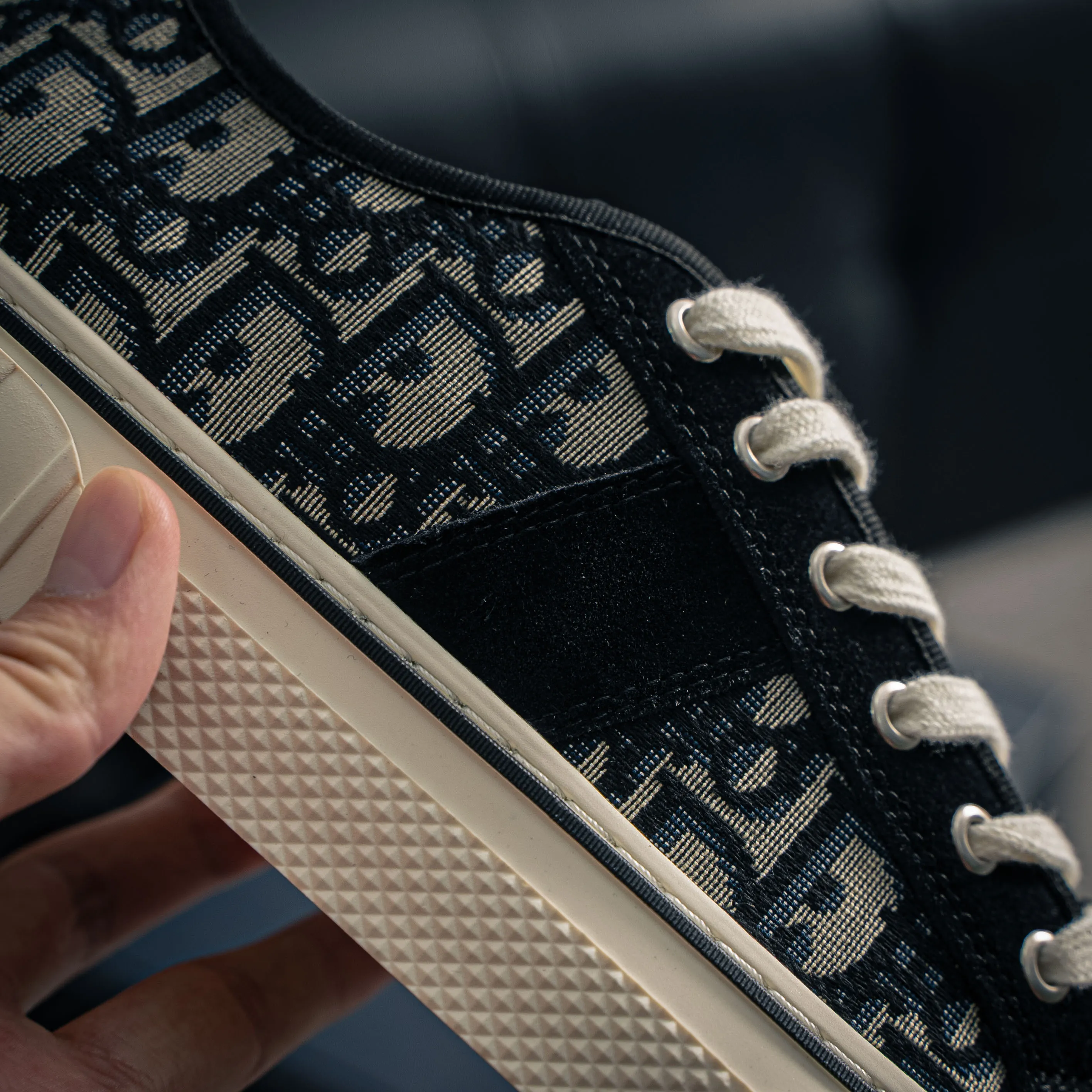 # DIOR Hooper Lace-Up Low-Top Canvas Shoes Classic ✨ Dior Walk’n’Dior Low-Top Canvas Shoes Retro Oblique Black