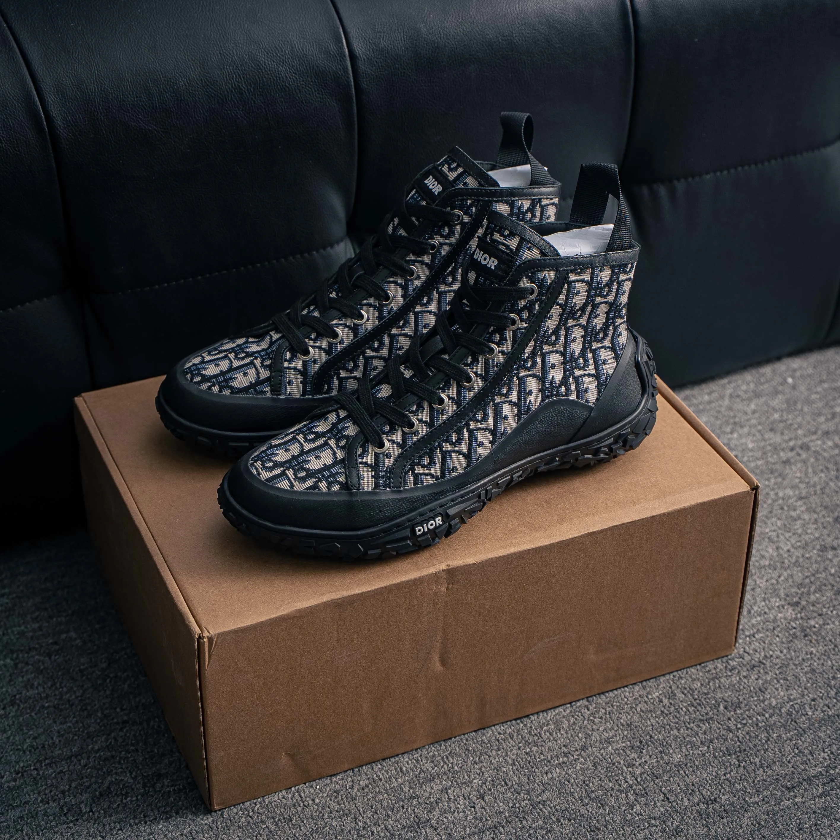 B 28 Dior Shoes High-Top Lace-Up Chunky Sneakers Dior 26ss ，“ ” Running Shoes Versatile ，