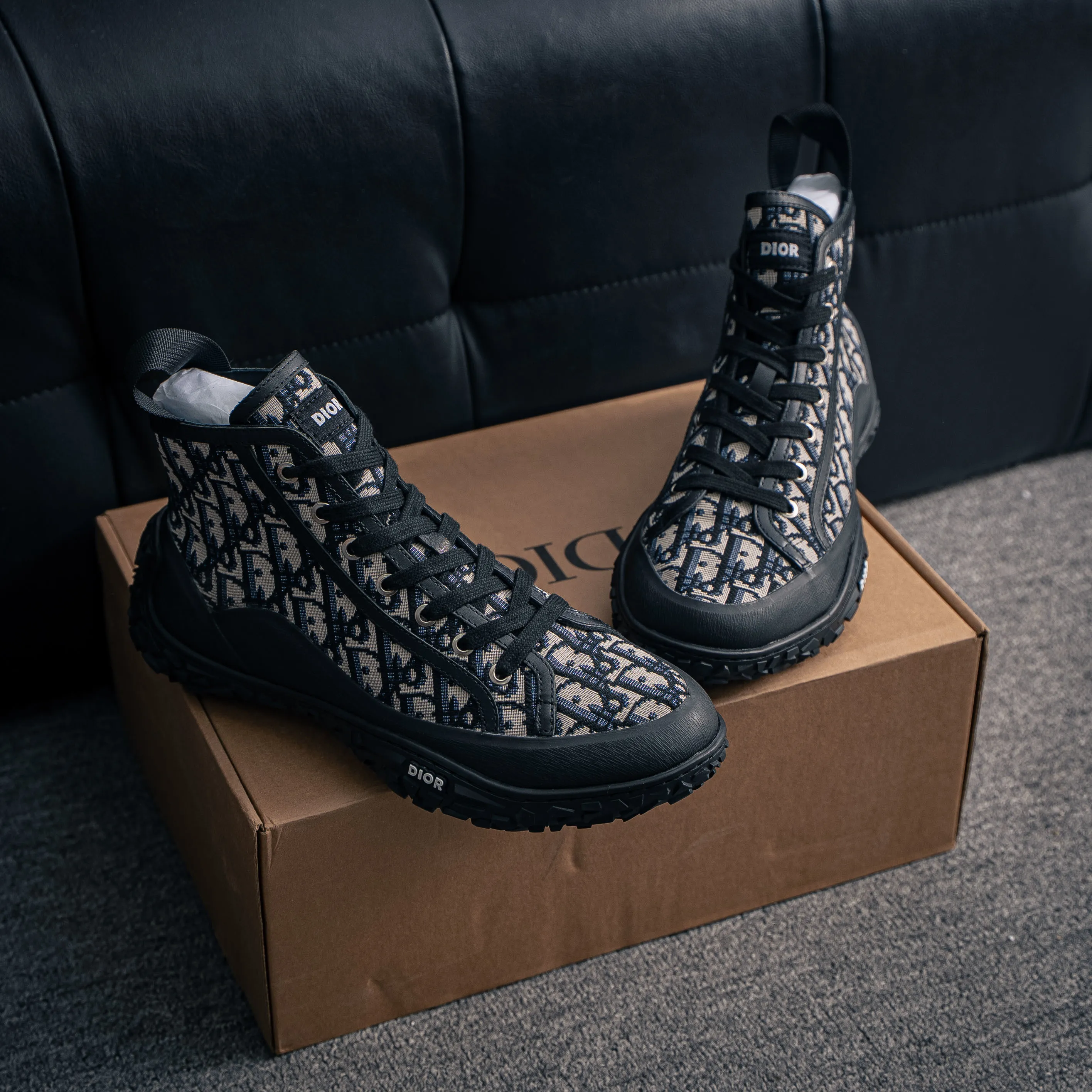 B 28 Dior Shoes High-Top Lace-Up Chunky Sneakers Dior 26ss ，“ ” Running Shoes Versatile ，