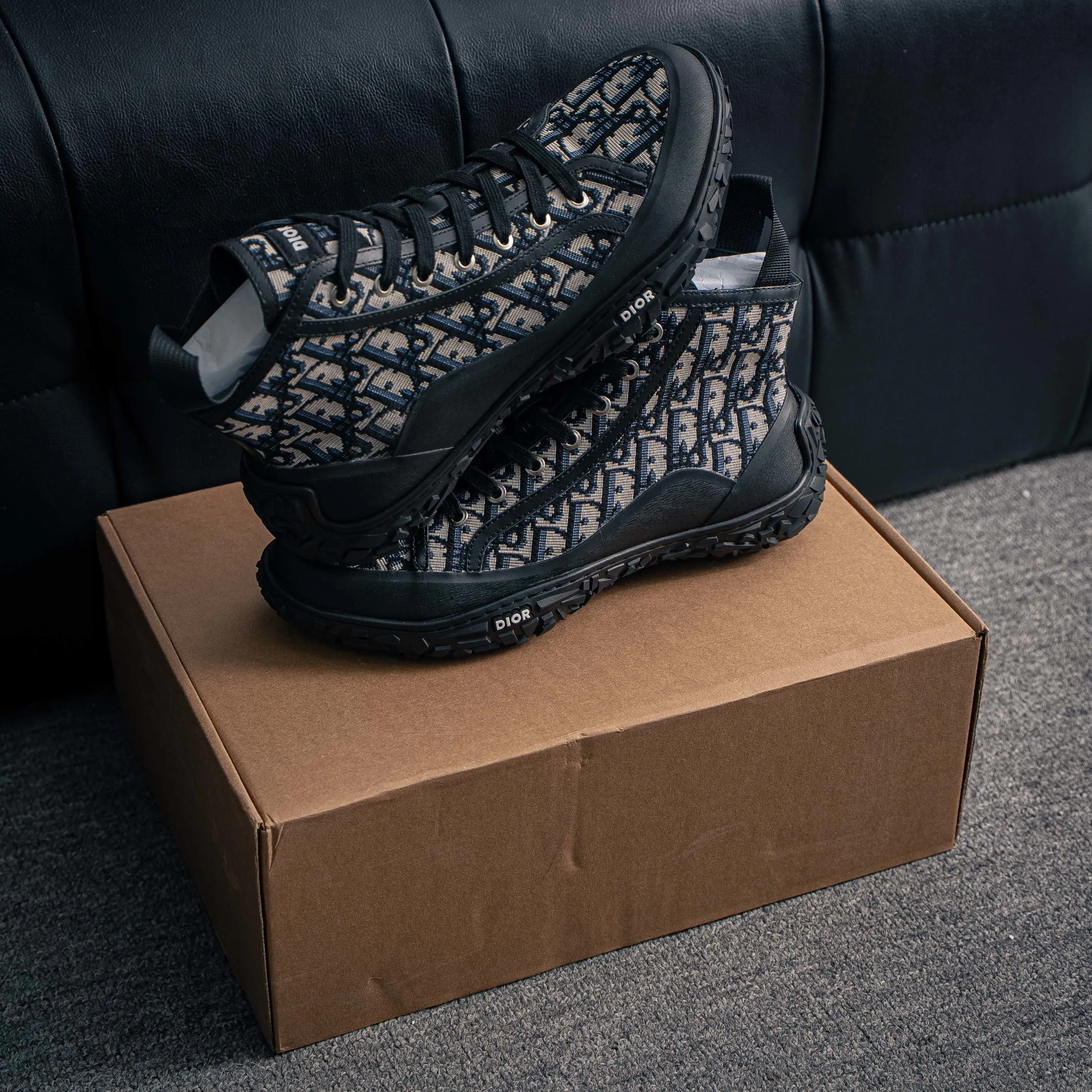B 28 Dior Shoes High-Top Lace-Up Chunky Sneakers Dior 26ss ，“ ” Running Shoes Versatile ，