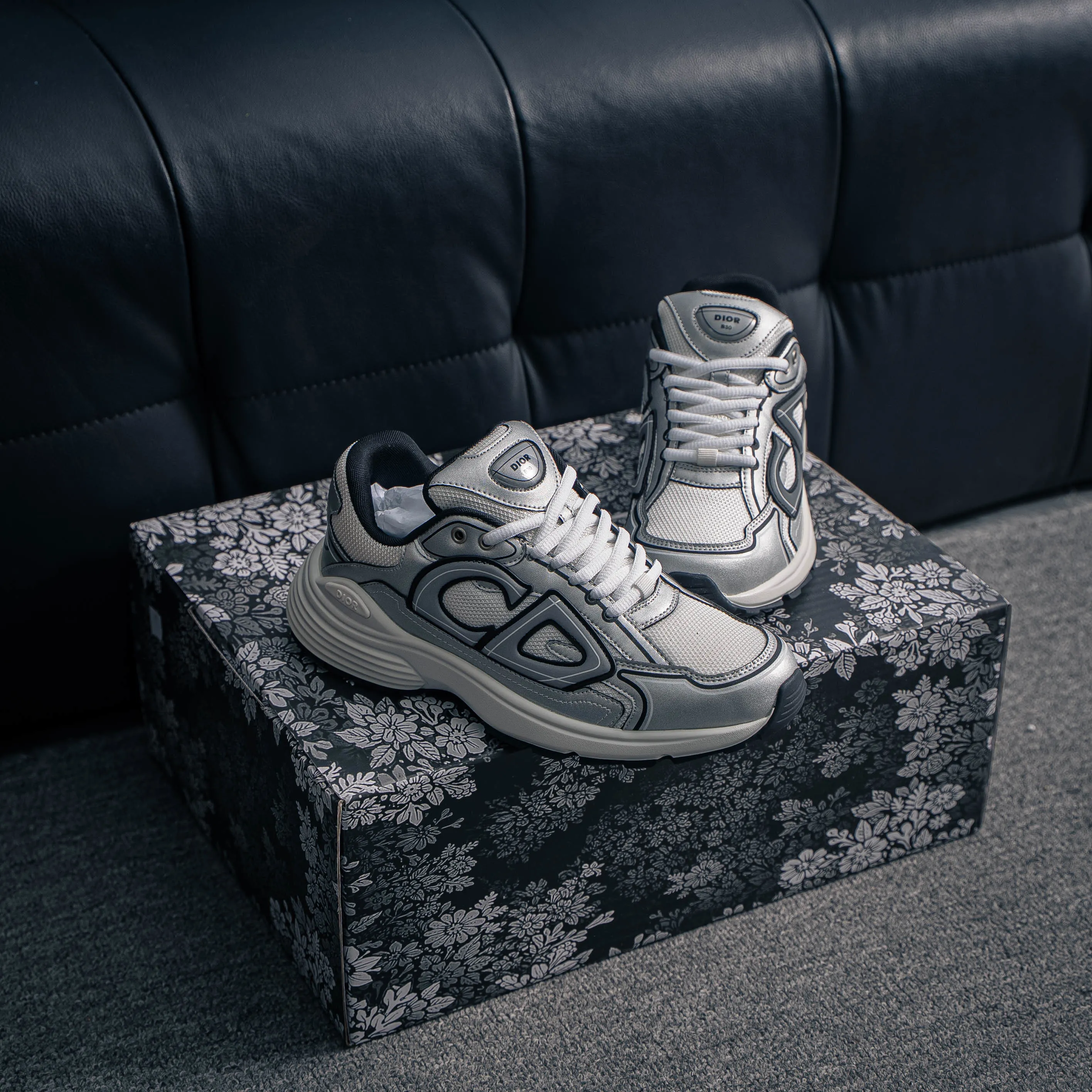 【YS 】 Premium Dior Homme B 22 Shoes +3M + ✦ +3M + ， ✦Shoes Logo ，3M