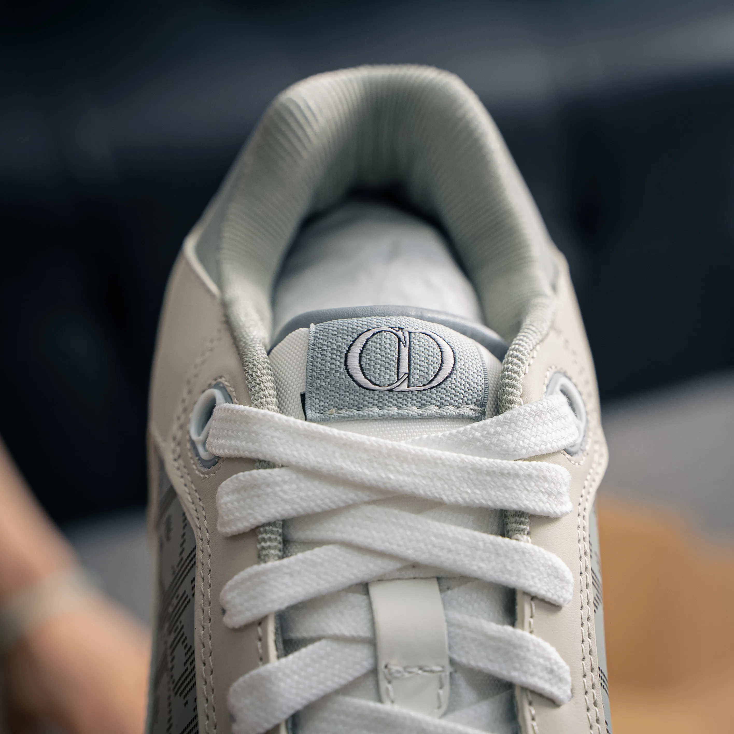 Dior B 27Series Sneakers Skate Shoes B 27 Low-Top Sneakers Series ， Dior Classic 。 White Gray Cowhide Leather ， White