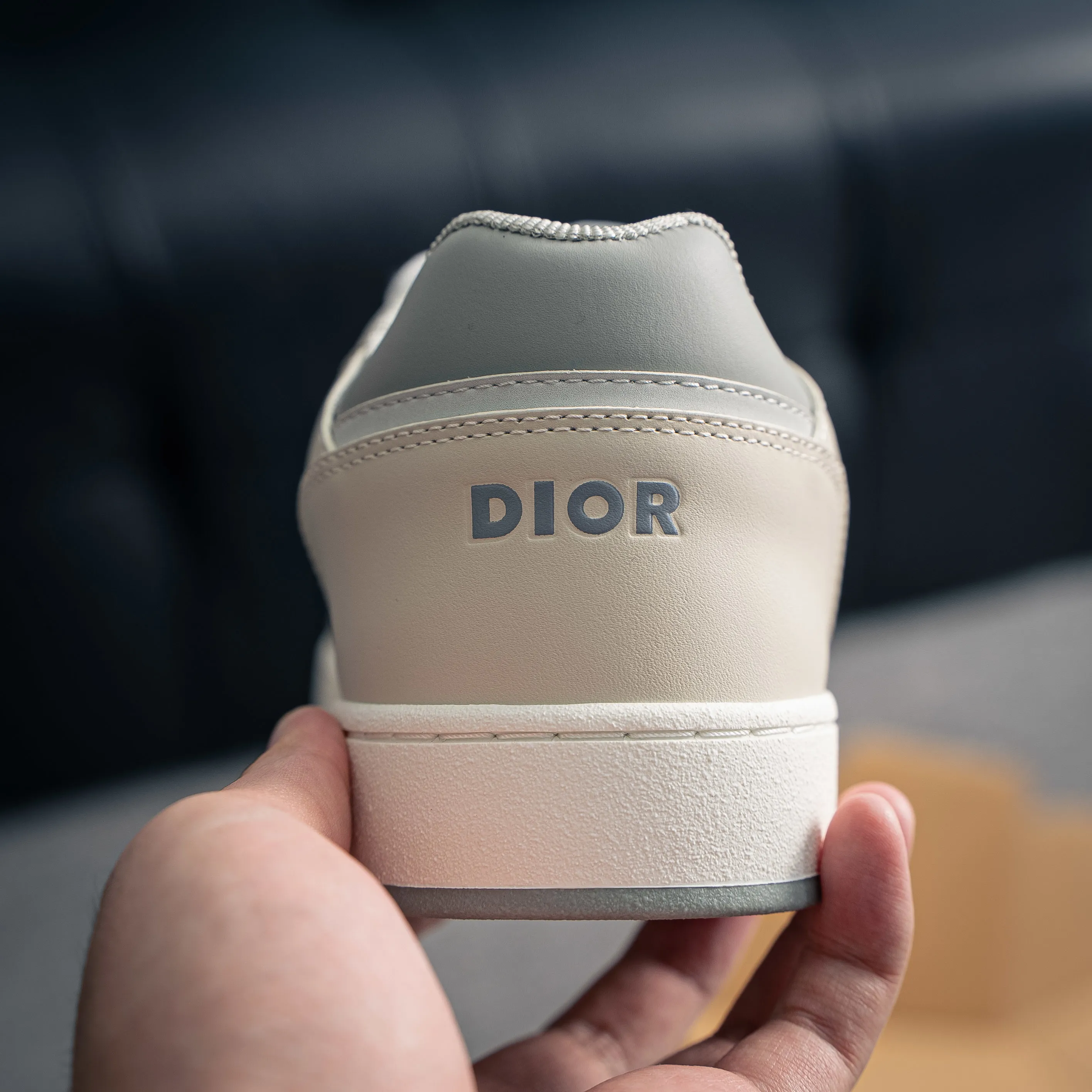 Dior B 27Series Sneakers Skate Shoes B 27 Low-Top Sneakers Series ， Dior Classic 。 White Gray Cowhide Leather ， White